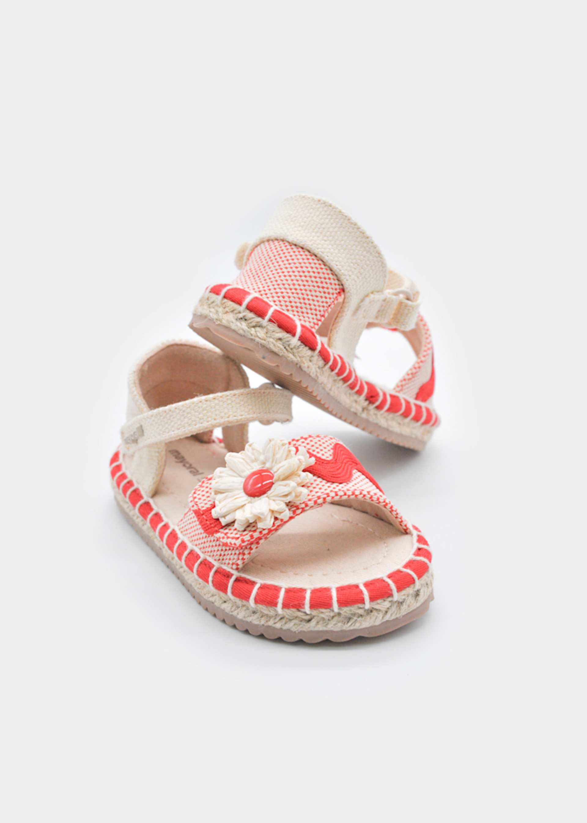 Jute-Sandalen Blume Baby