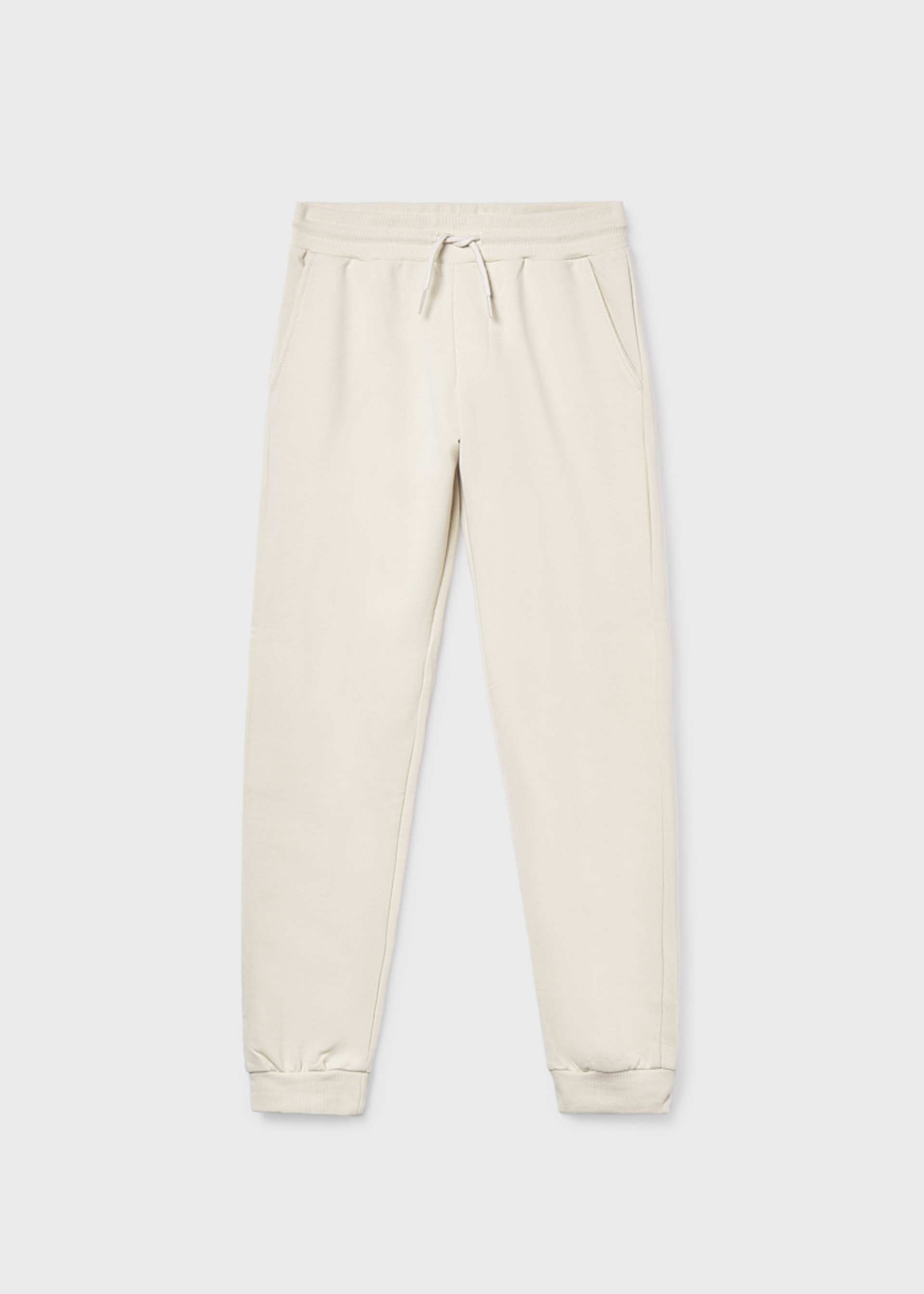 Pantalon basique en molleton poignets