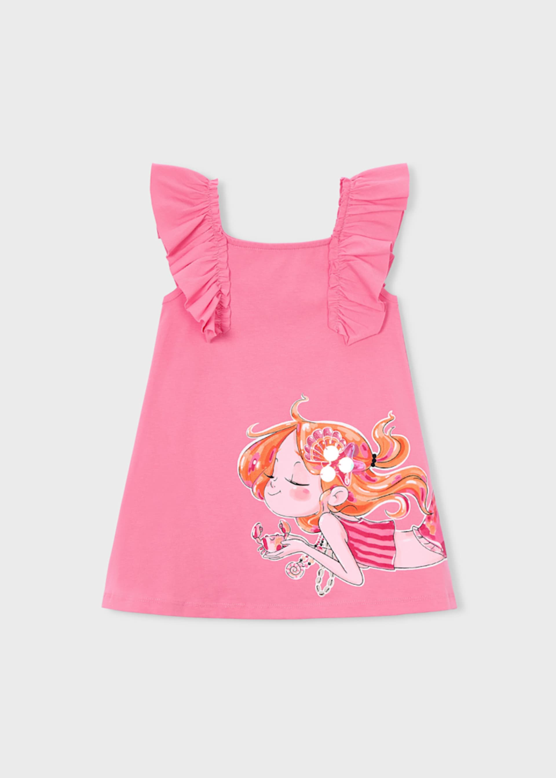 Kleid mit Rüschendetail Mädchen