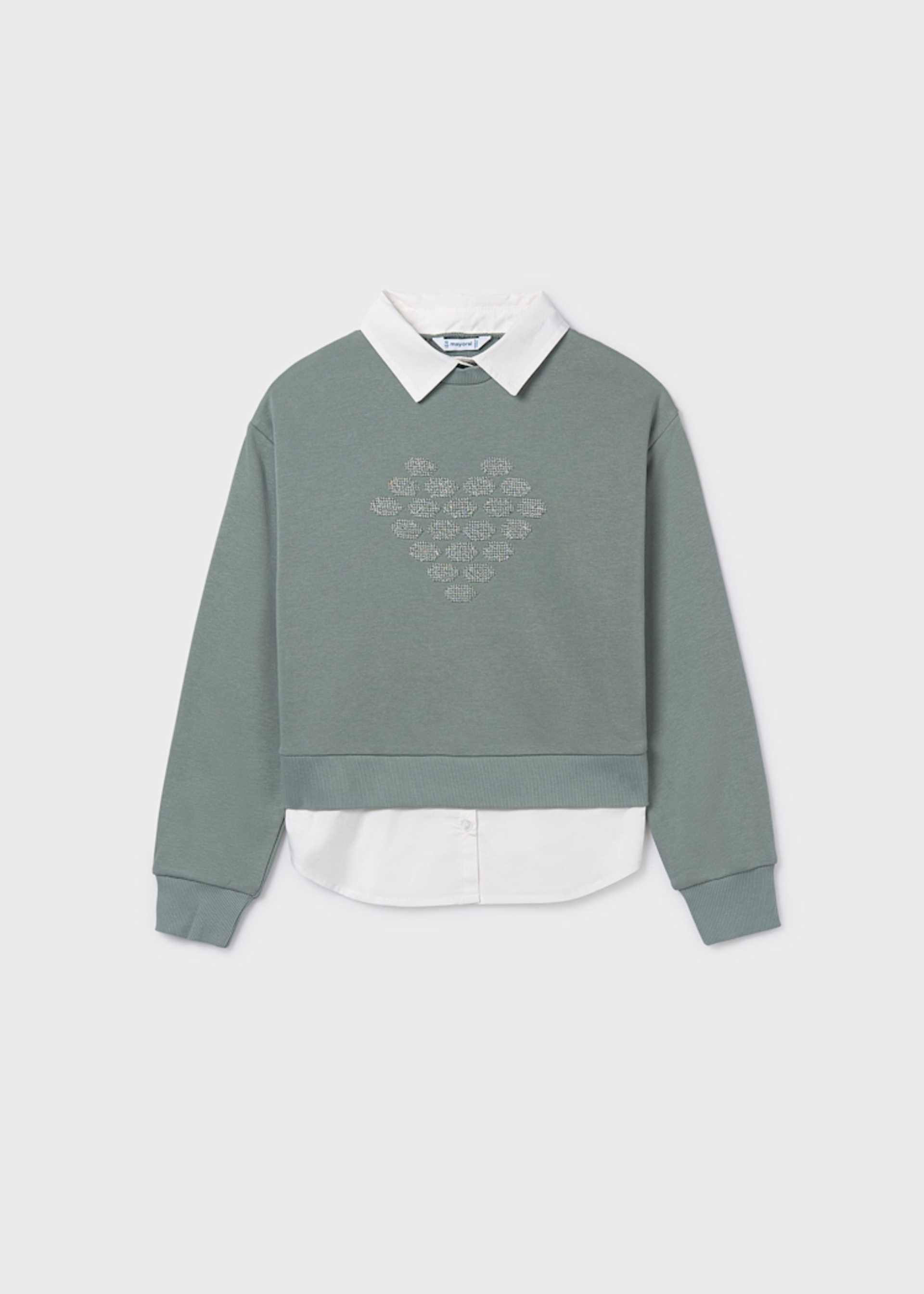 Girls jumper with shirt