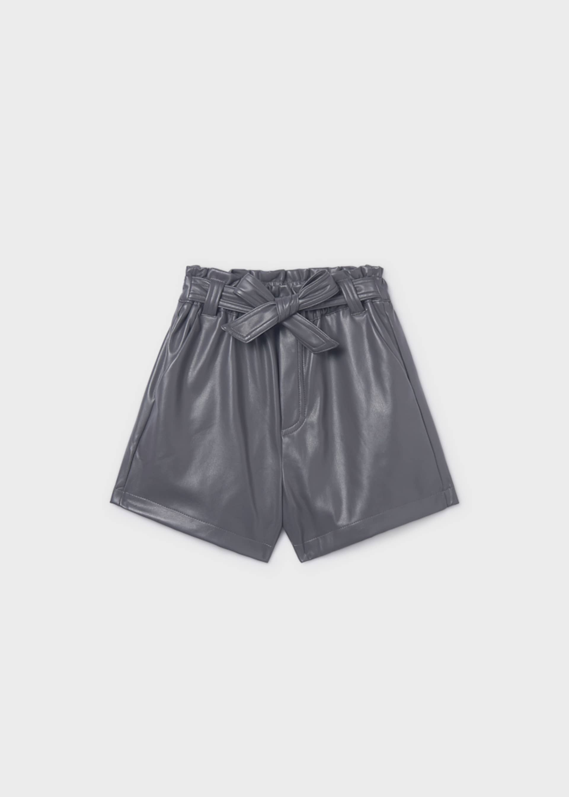 Short en simili-cuir fille