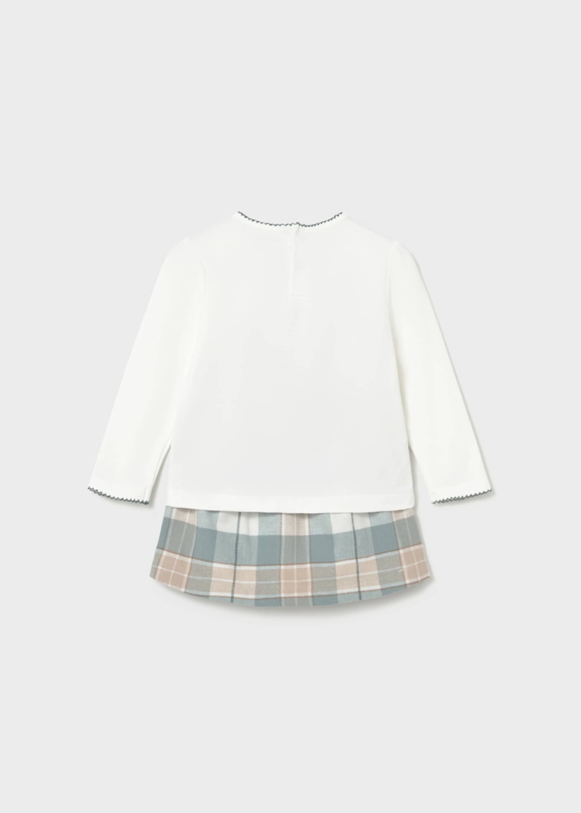 Ensemble jupe à carreaux bébé