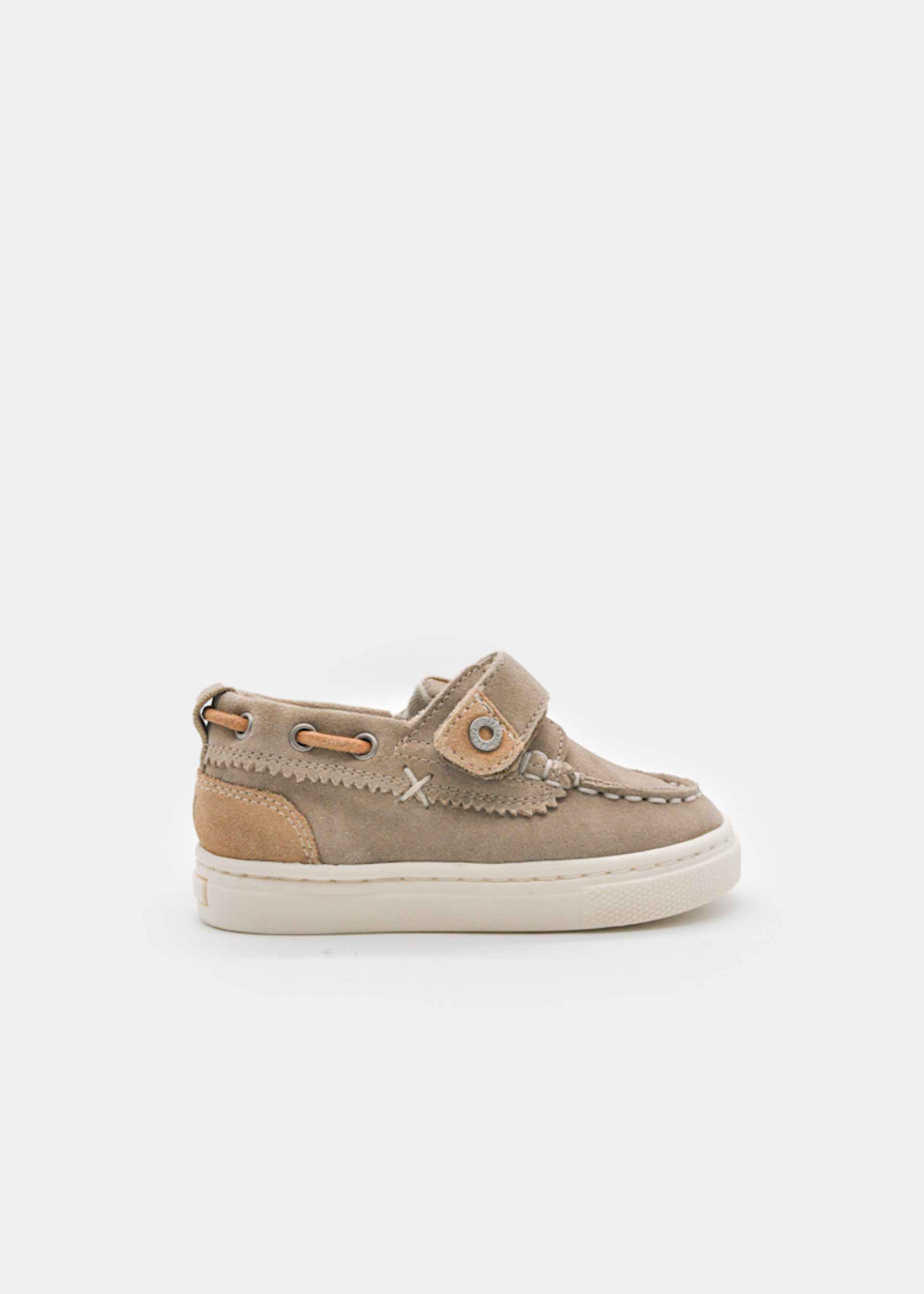 Baby split leather boat shoes