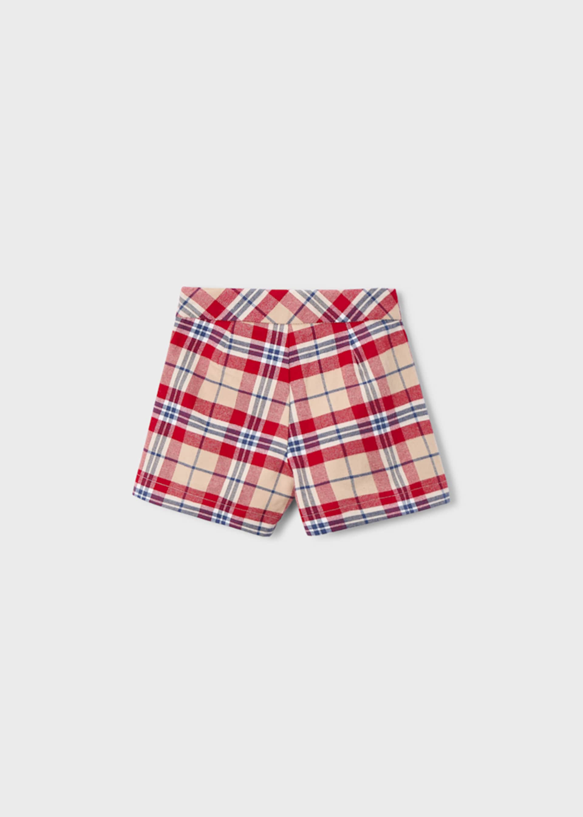 Bermuda de cuadros para niña
