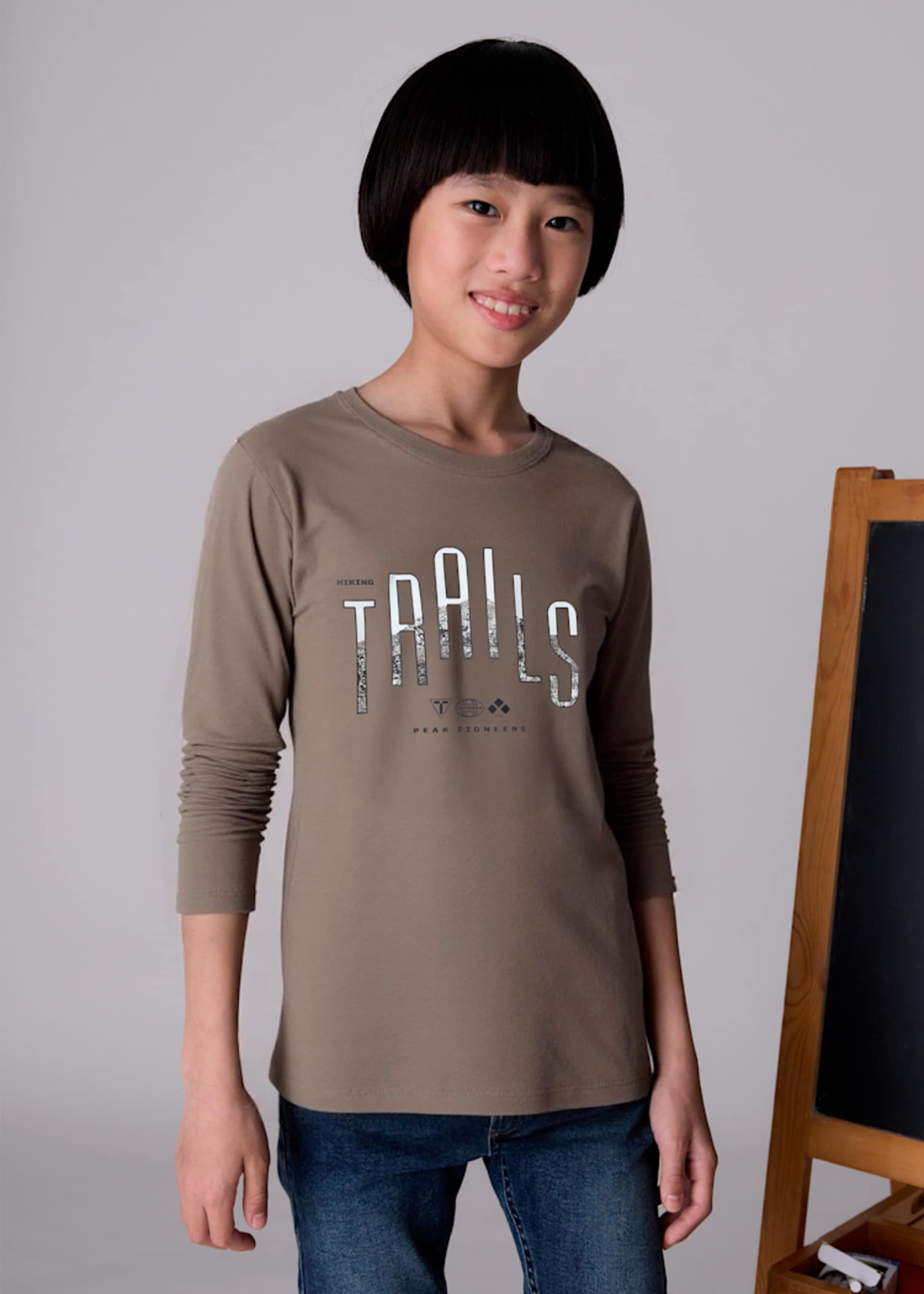 Playera letras chico