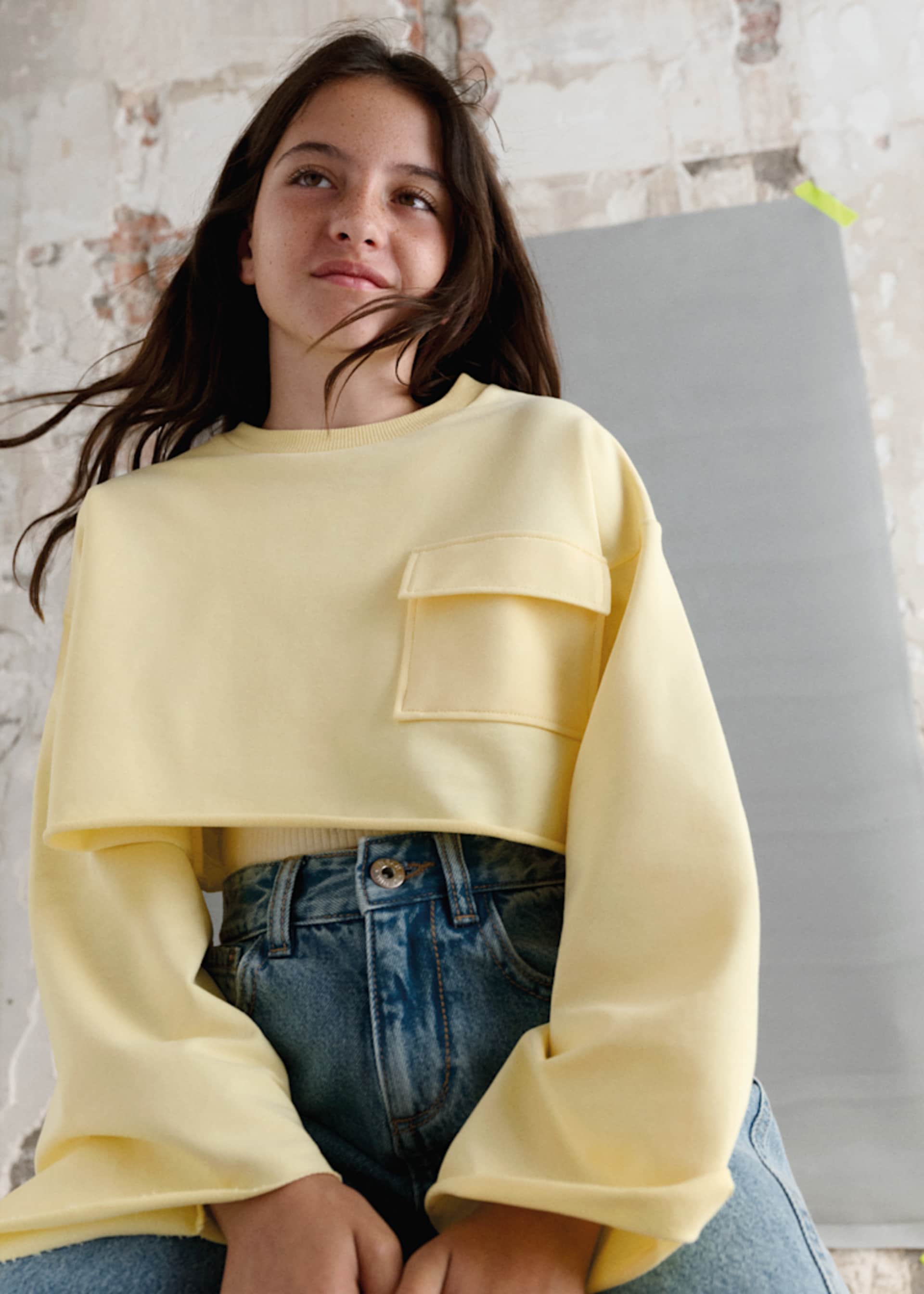 Sweatshirt mit Top Teenager Mädchen