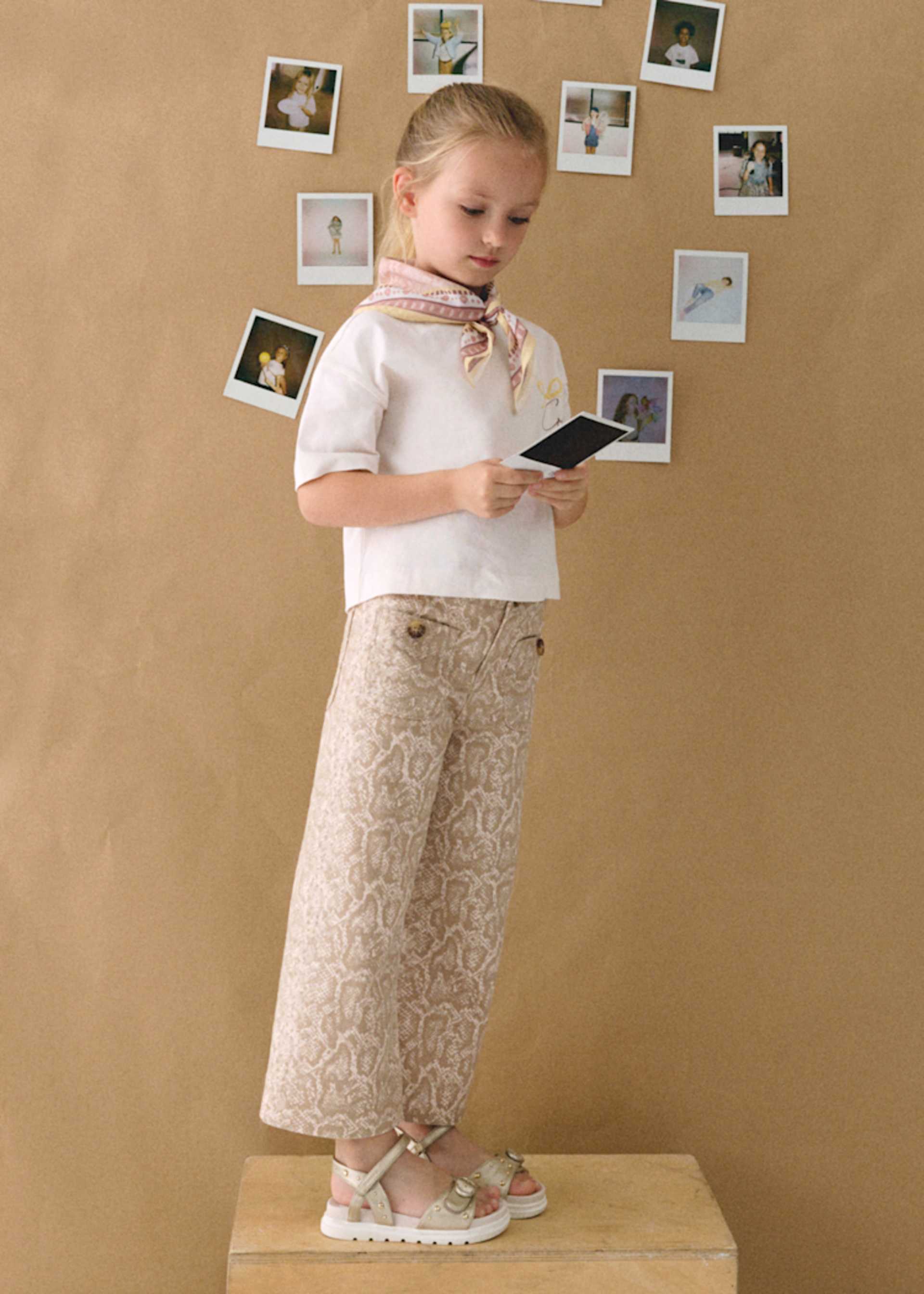 Pantalón largo sarga niña