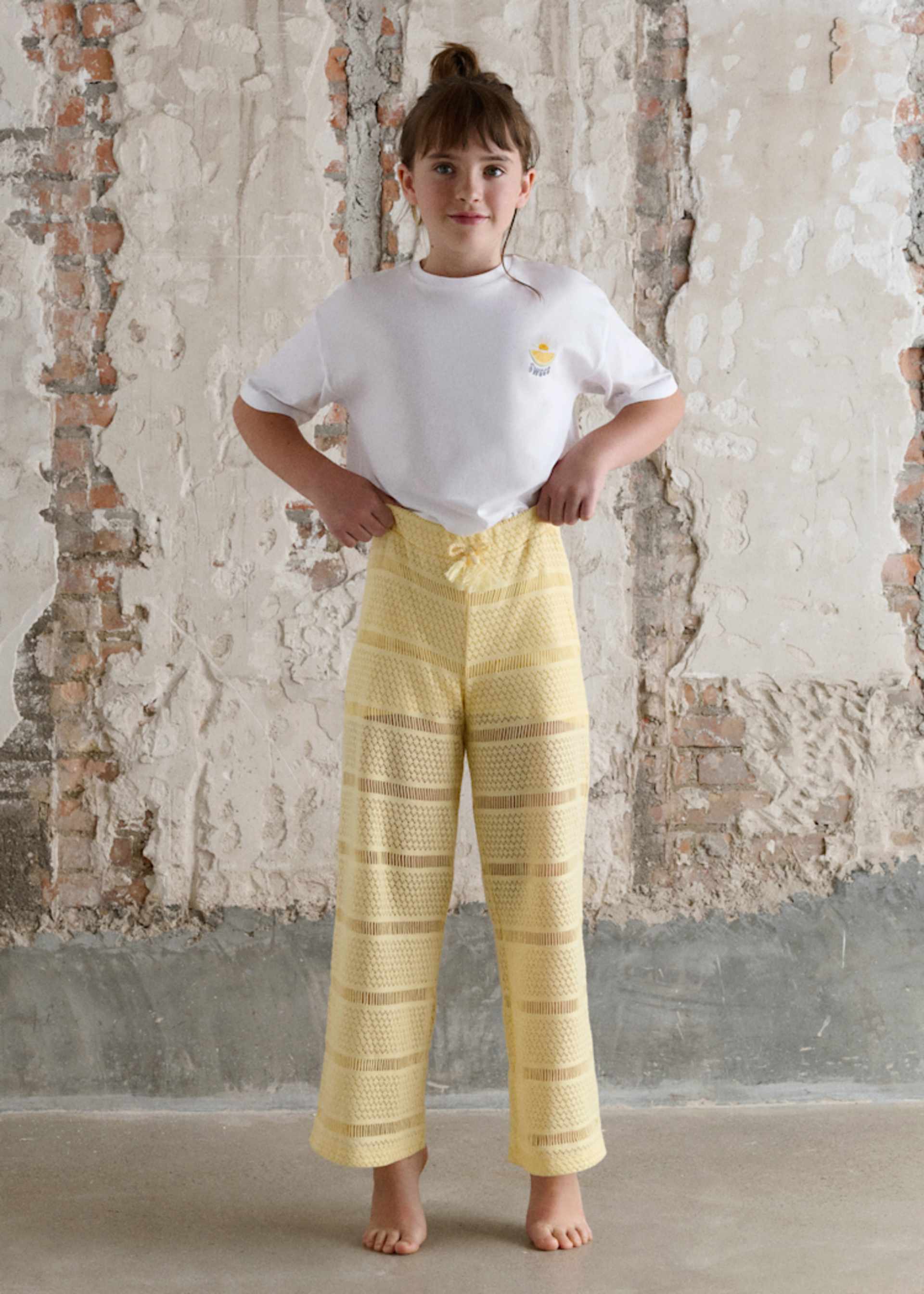 Дълъг панталон crochet за момиче