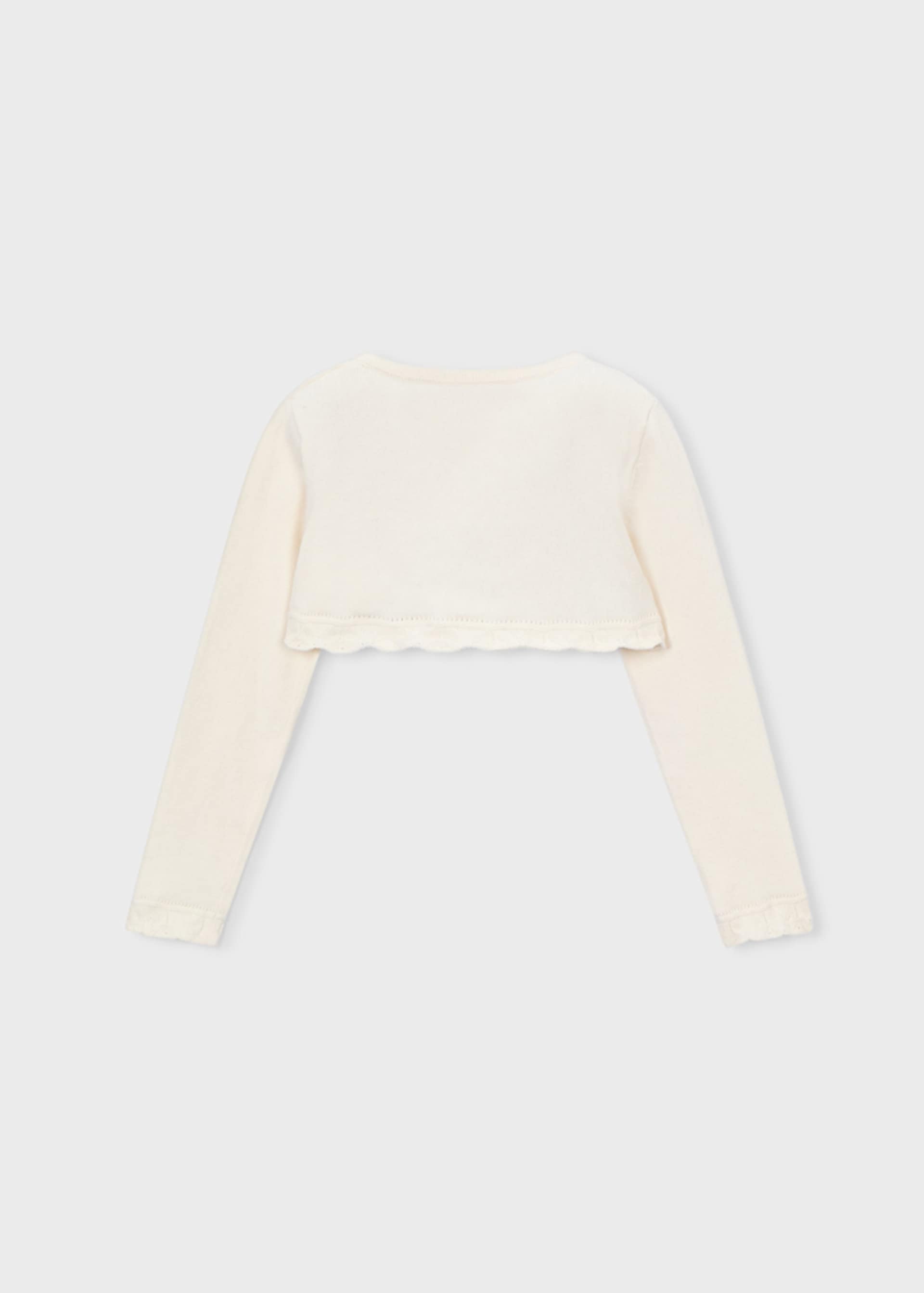 Girls basic bolero knitted cardigan