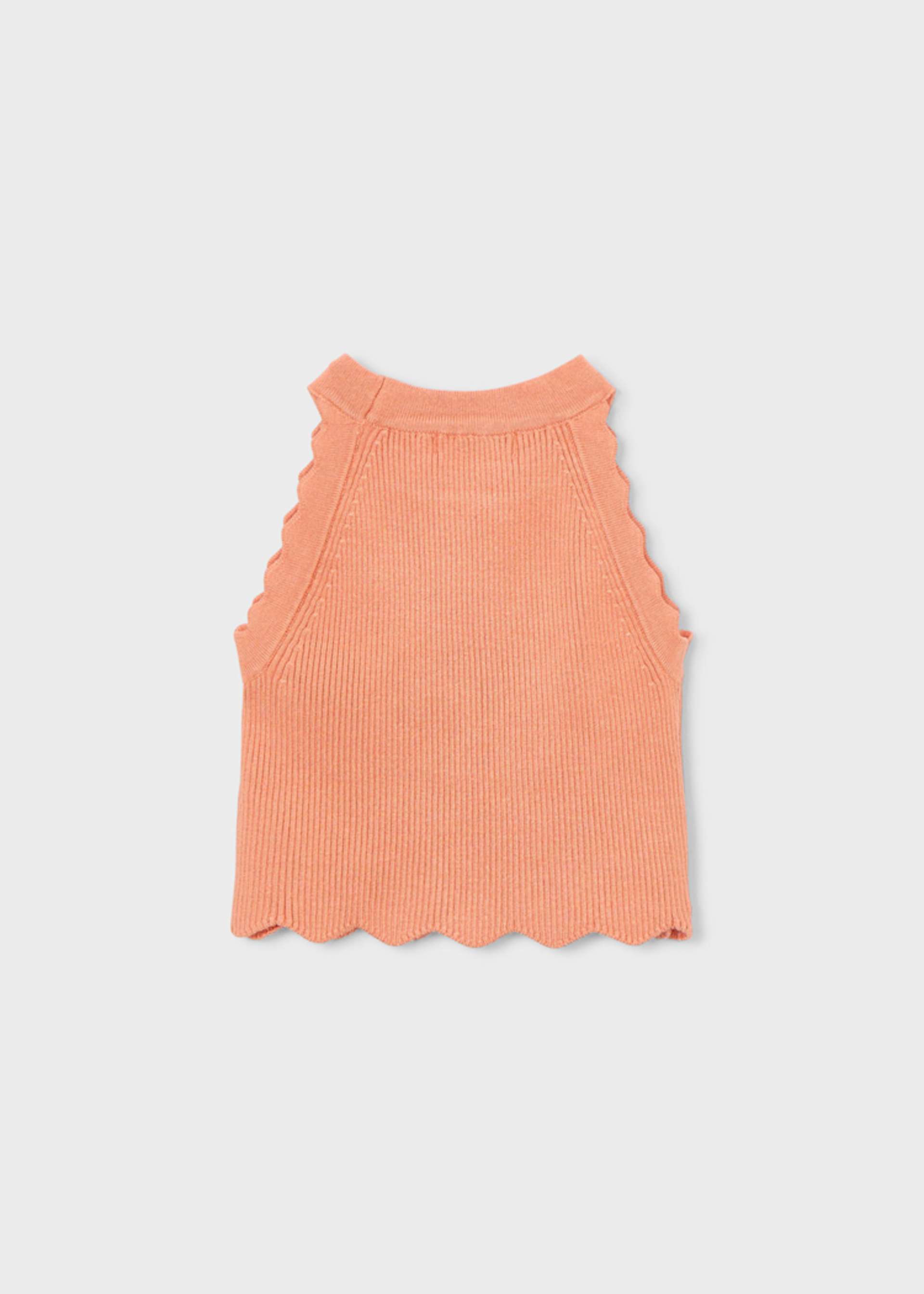 Top con collo all'americana bambina