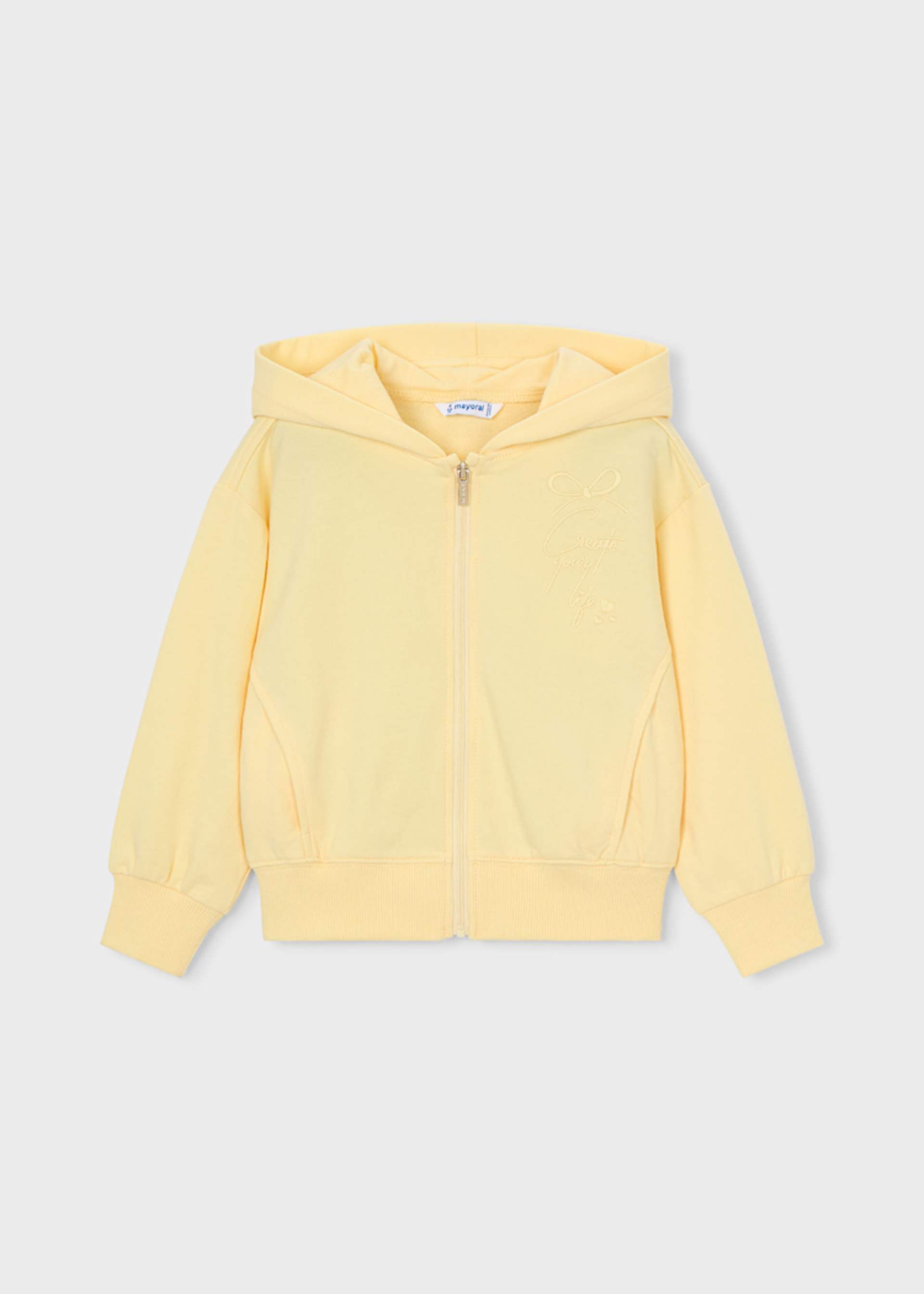 Sudadera cremallera niña