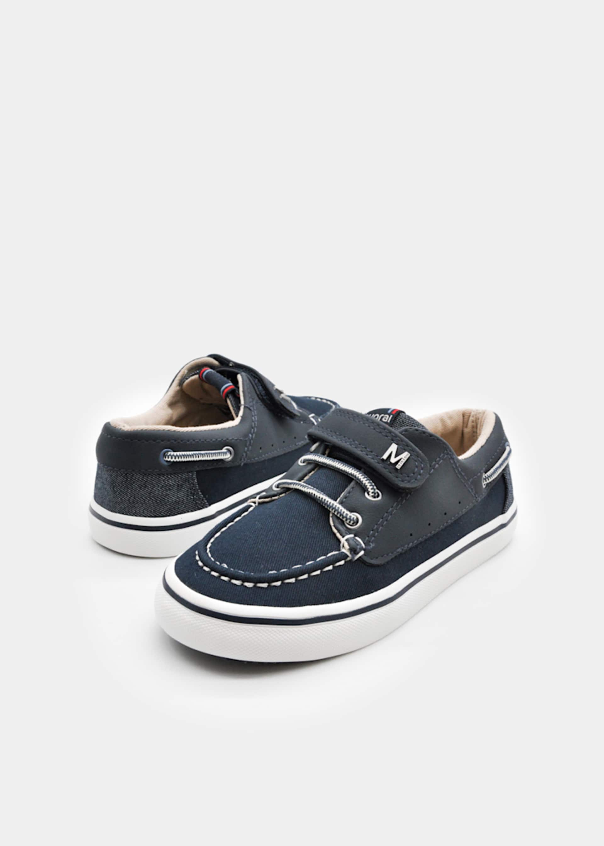 Boy Boat Shoes with Velcro Strap