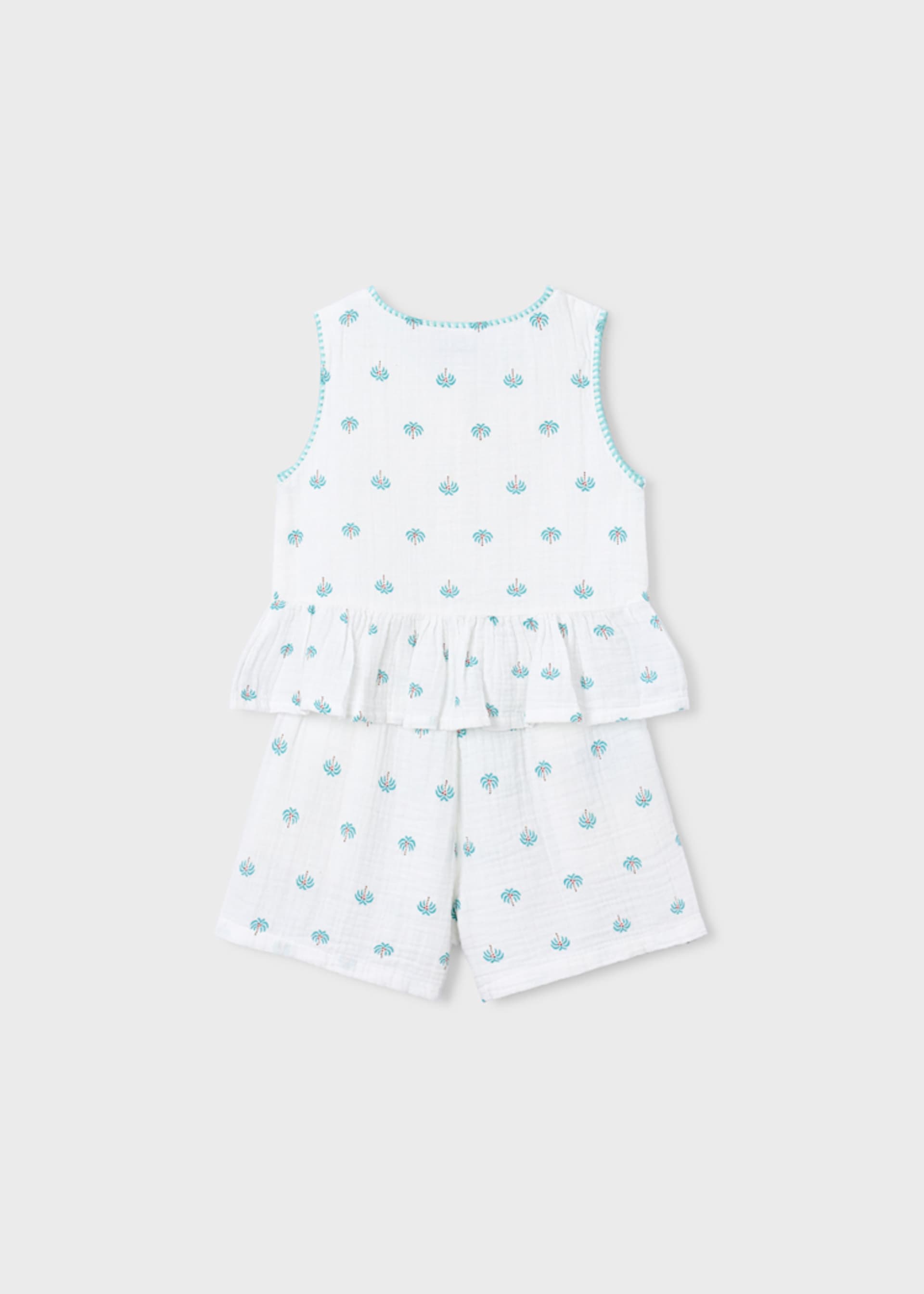 Girl Printed Shorts and T-shirt Set