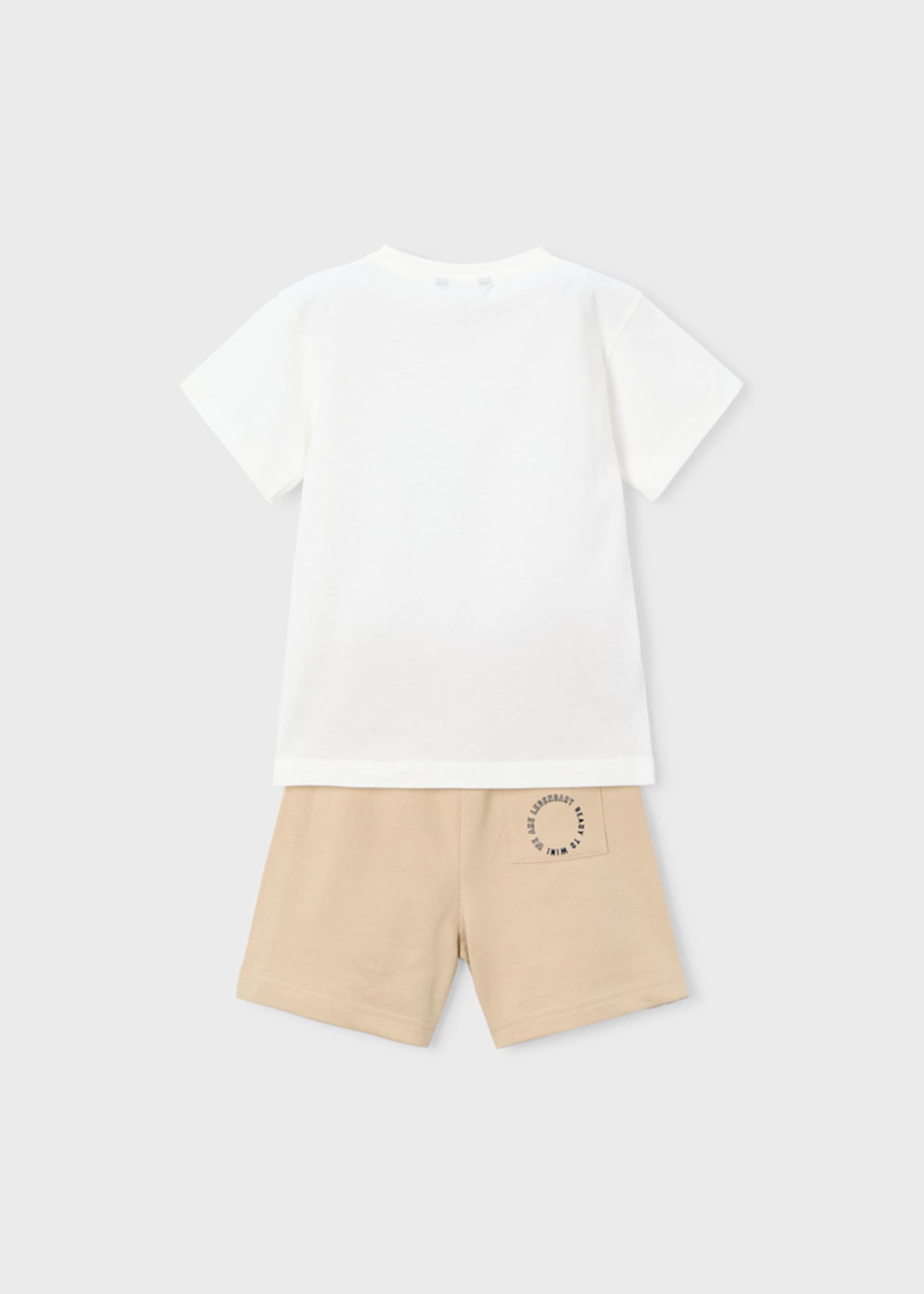 Conjunto pantalón y camiseta letras niño