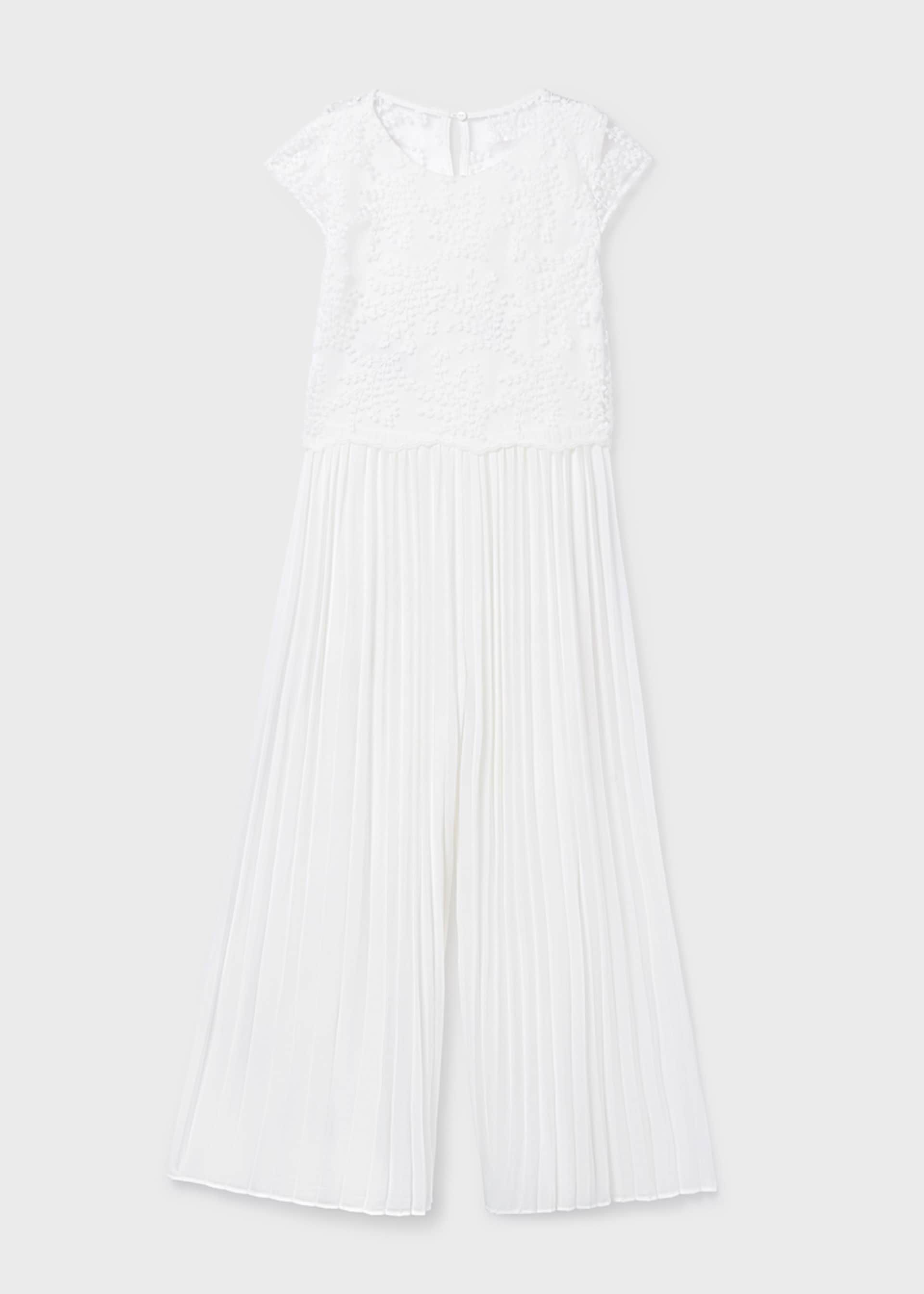 Long pleated jumpsuit