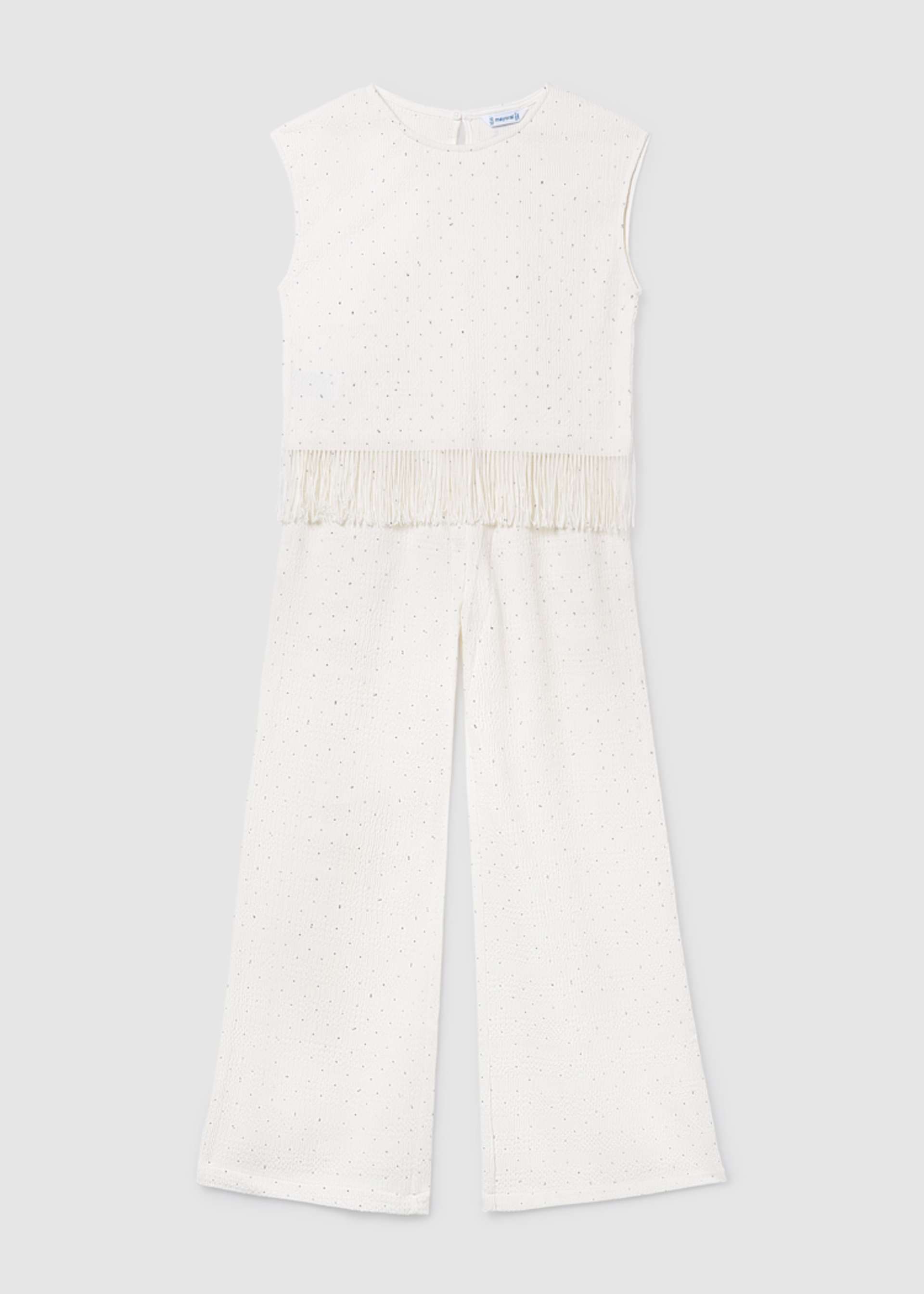 Long strass pants and top set for girls