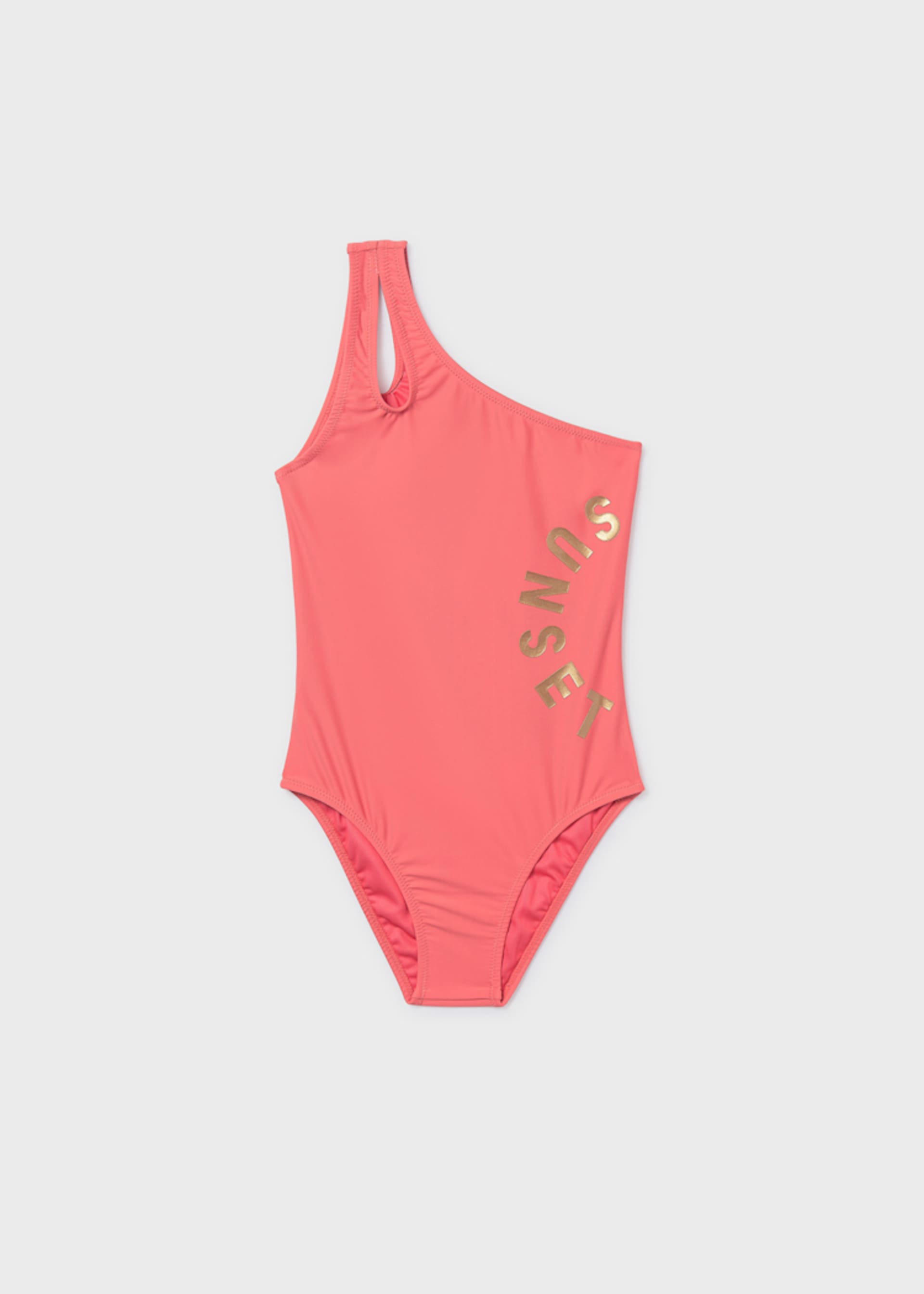 Girl Asymmetric Swimsuit