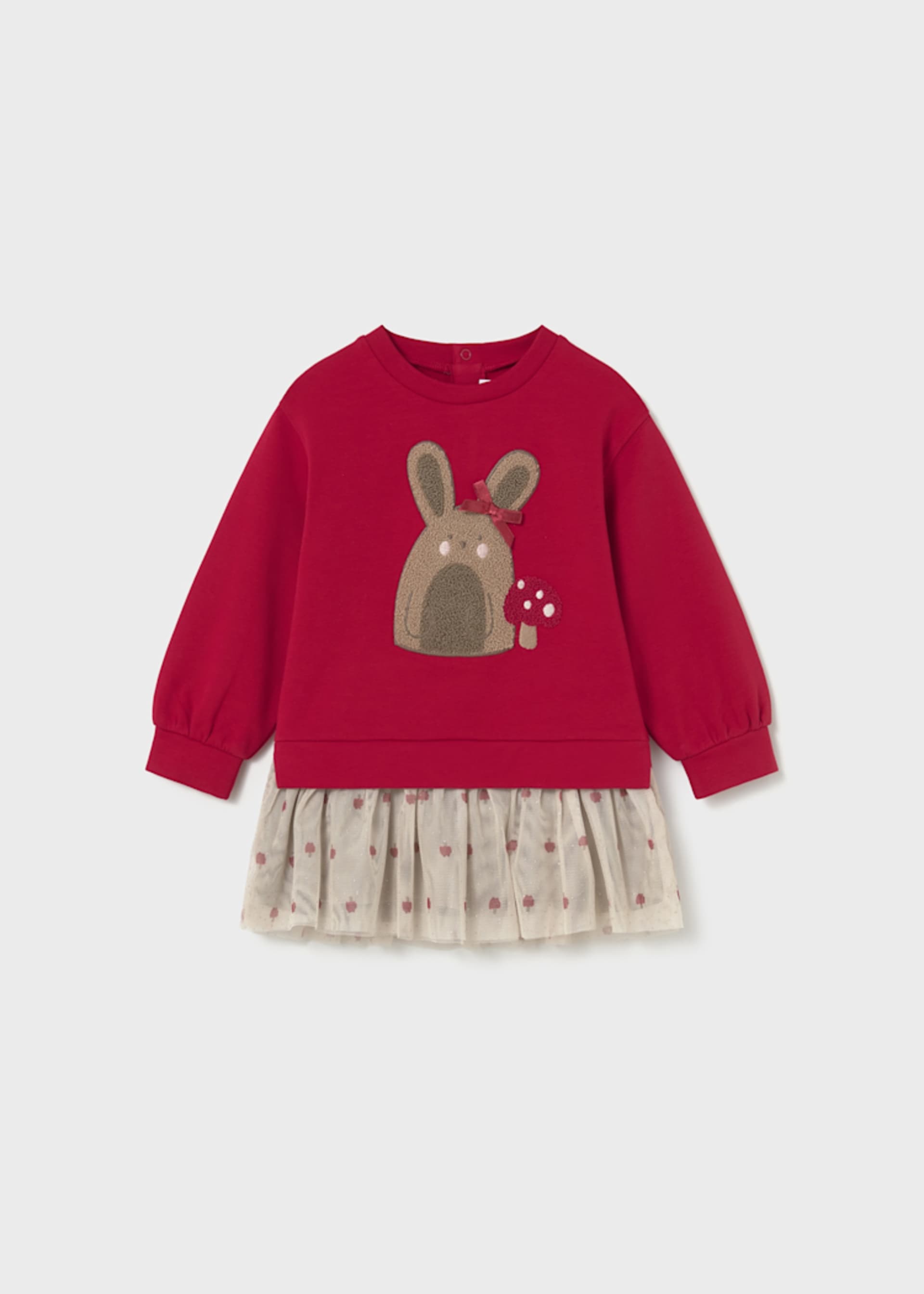 Vestito combined tulle neonata