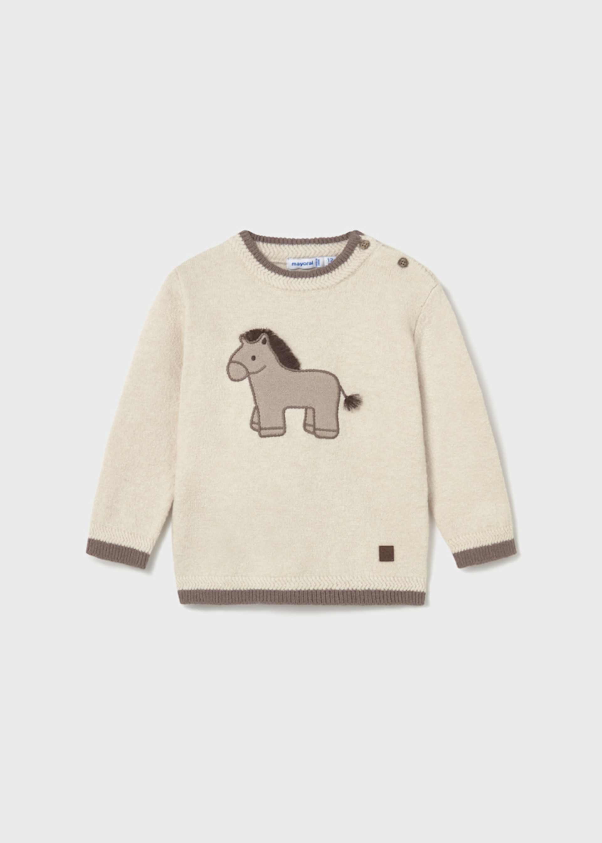 Sweter z aplikacją dla niemowlęcia