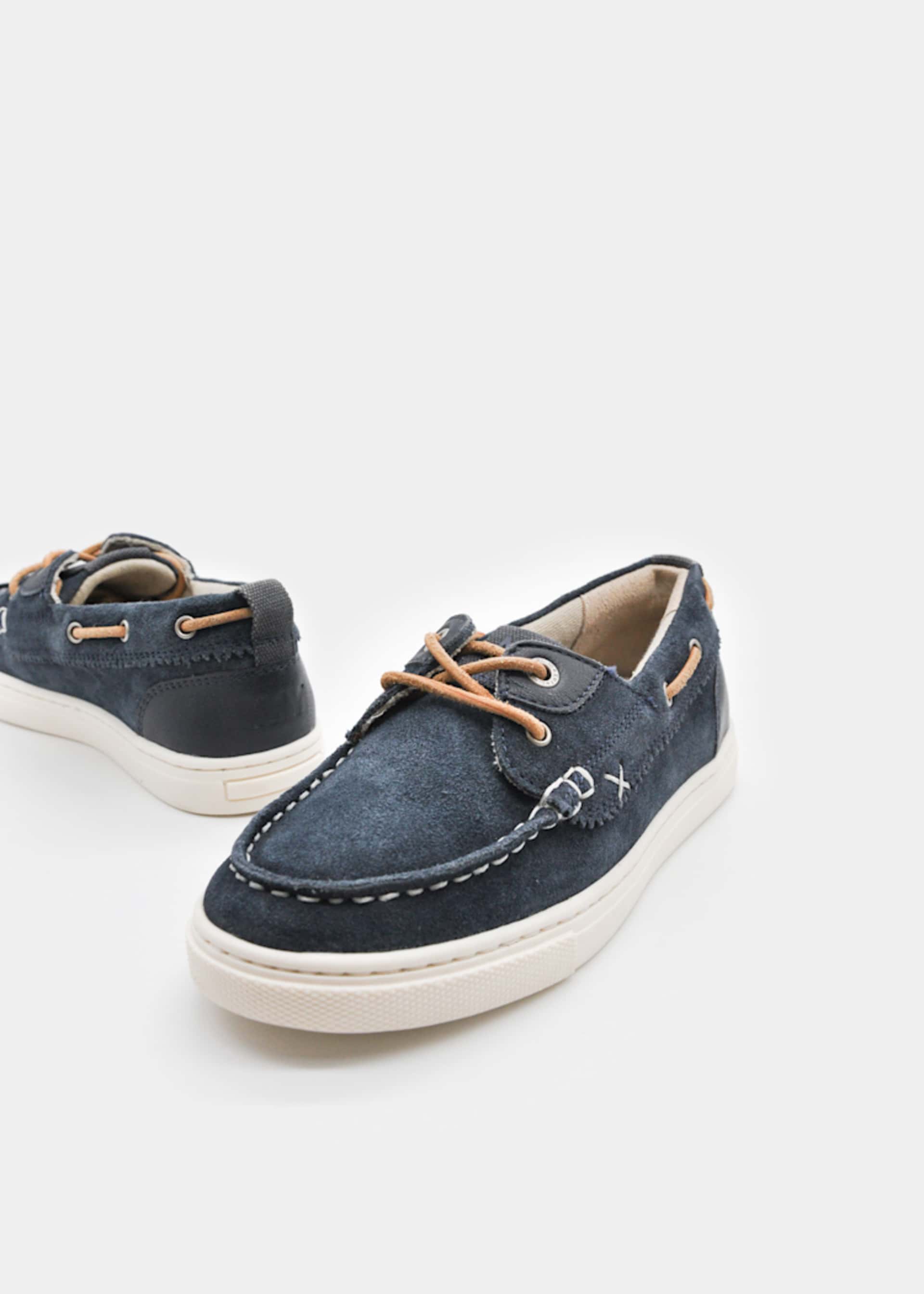 Buty marynarskie z zamszu dla chłopca