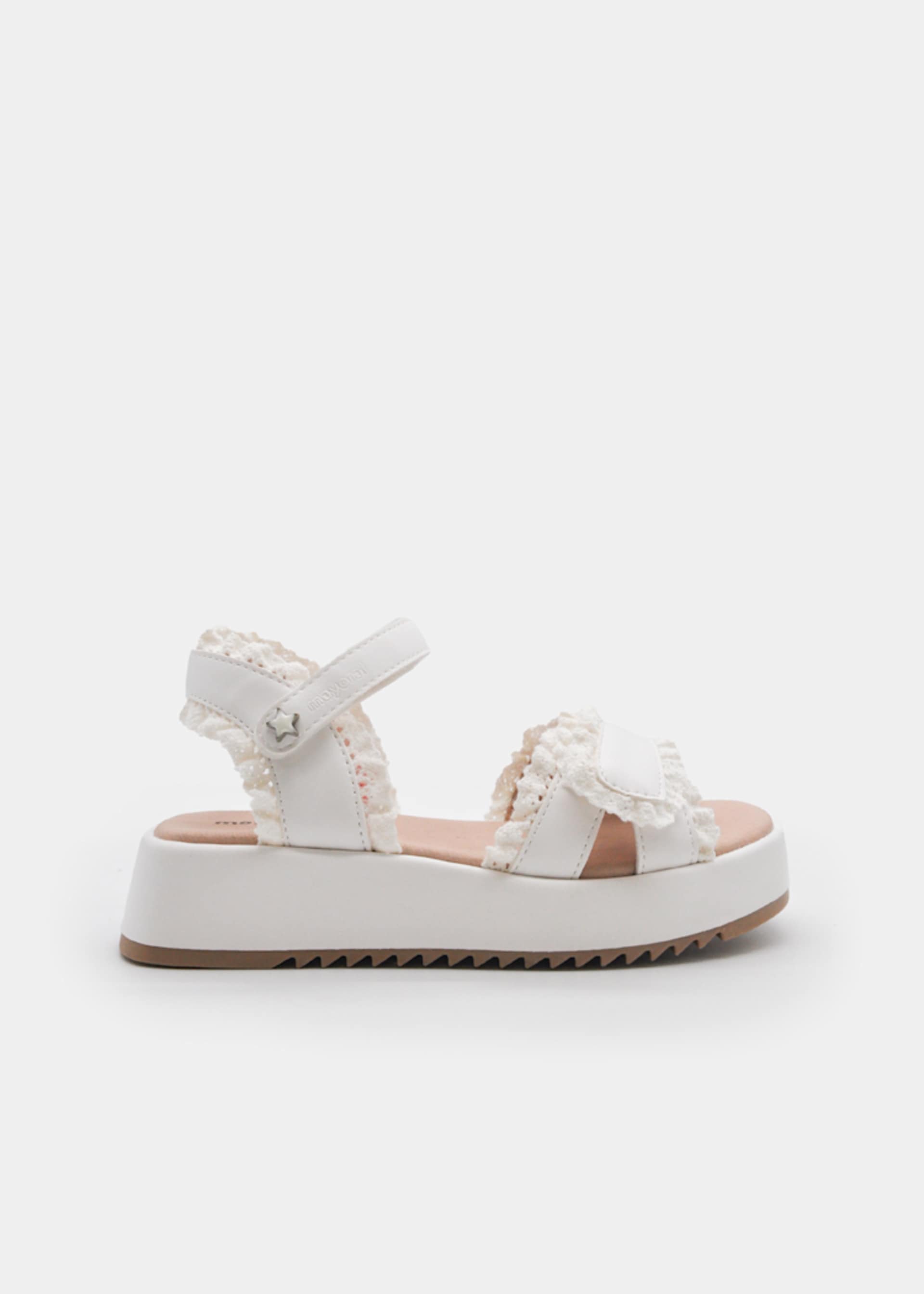 Peplum Plateau-Schuhe