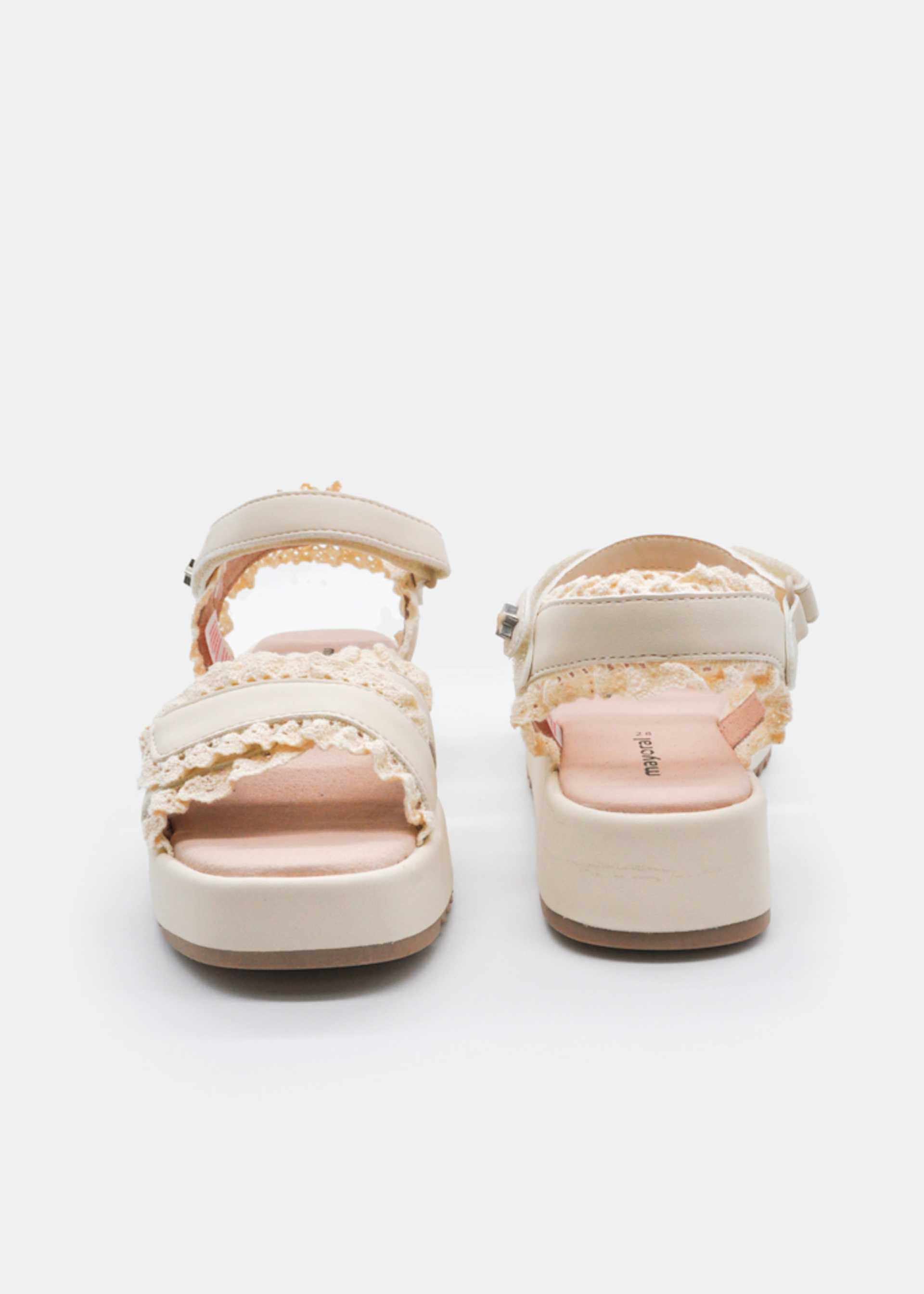 Girl Chunky Sole Sandals with Ruffles