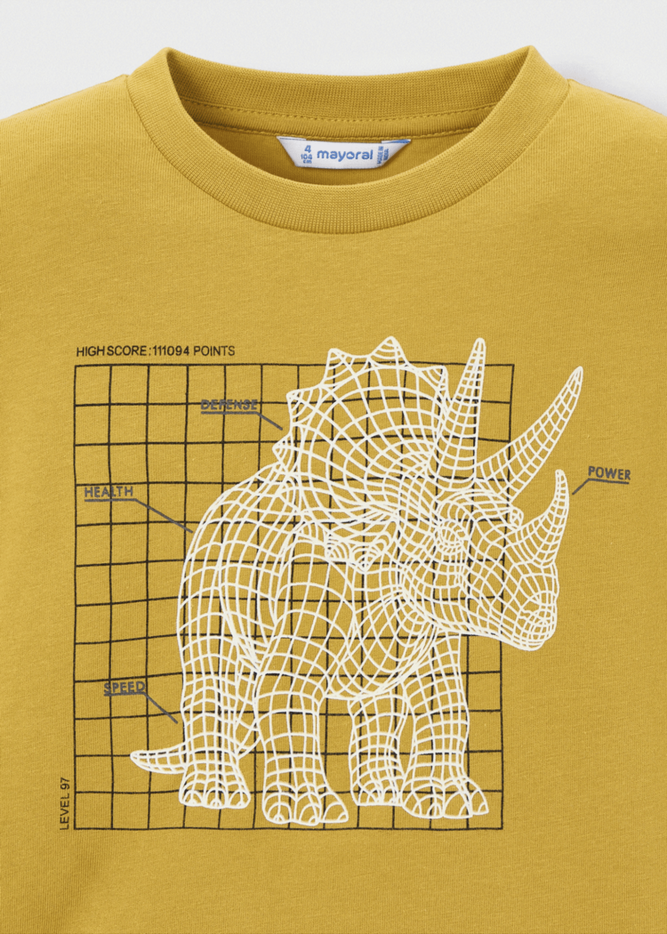 Camiseta interactiva dinosaurio niño