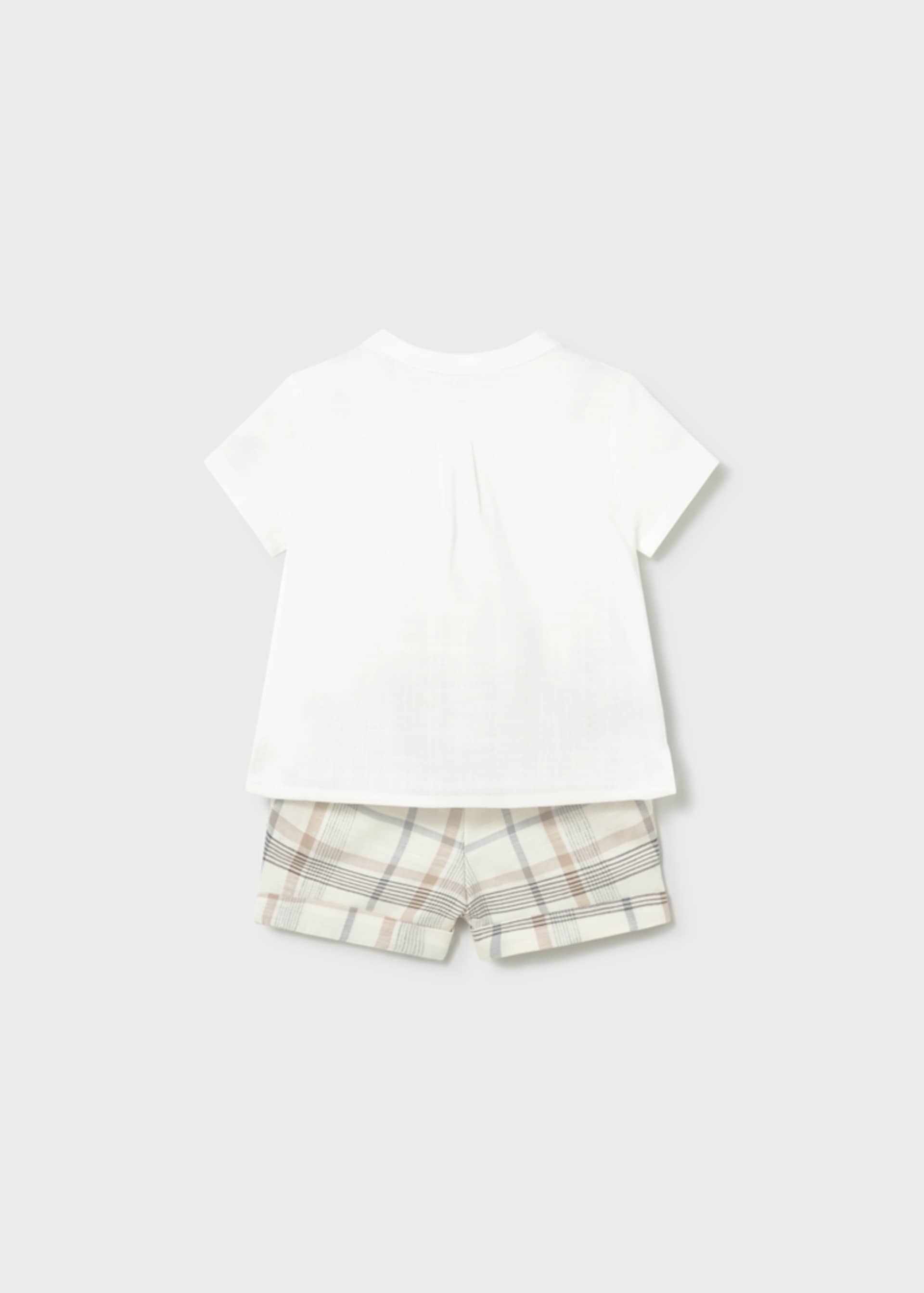 Conjunto calções camisa recém-nascido