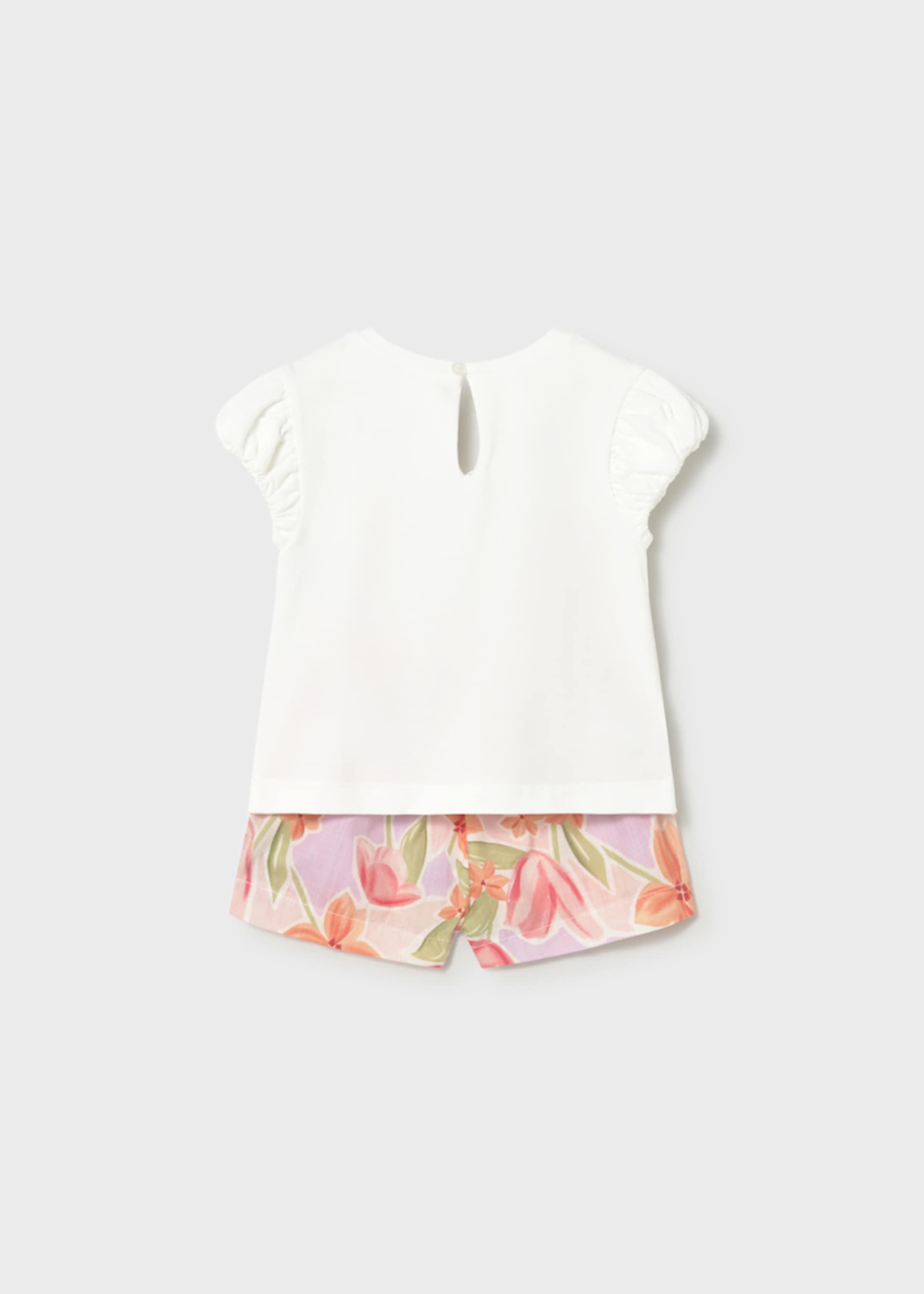 Baby Floral Shorts and T-Shirt 2-Piece Set