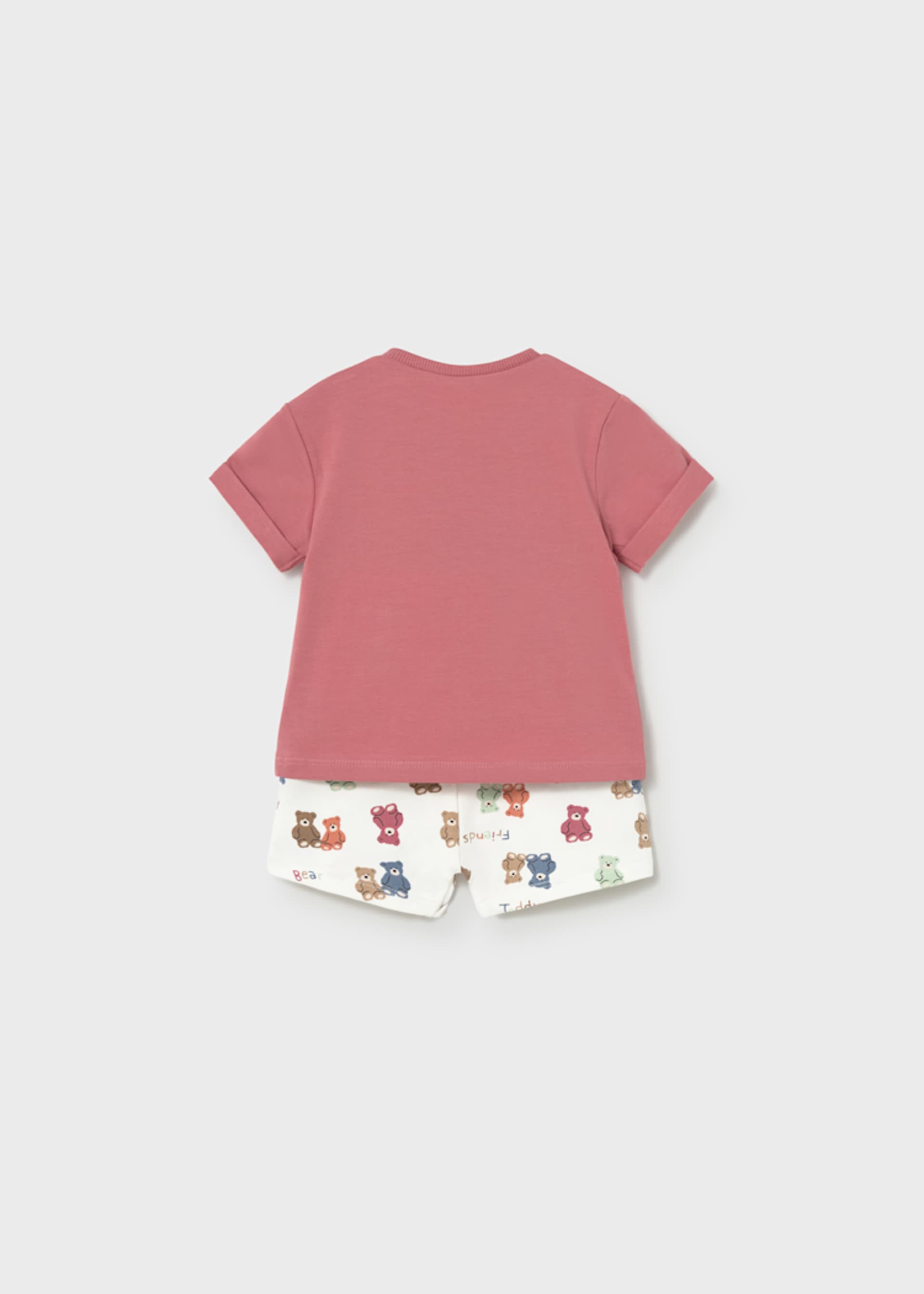 Completo pantaloncino  stampato e maglietta neonato