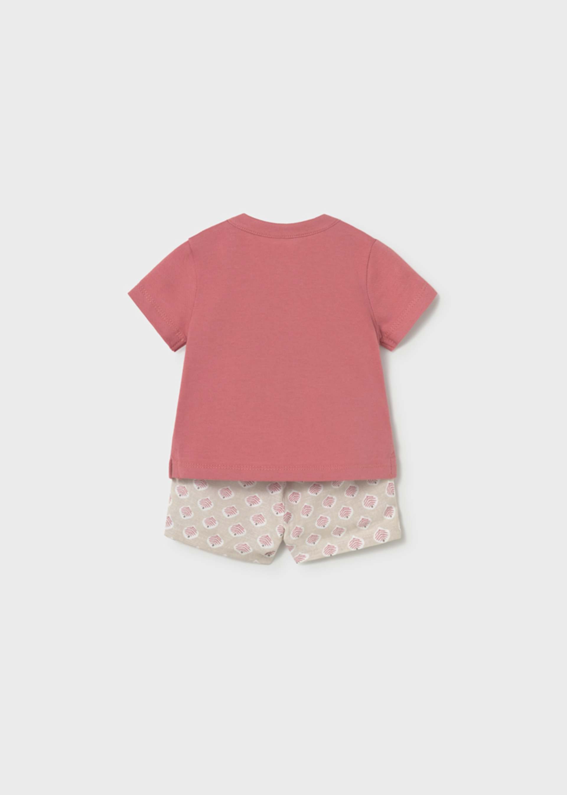 Set kurze Hose gemustert und Poloshirt Neugeborene