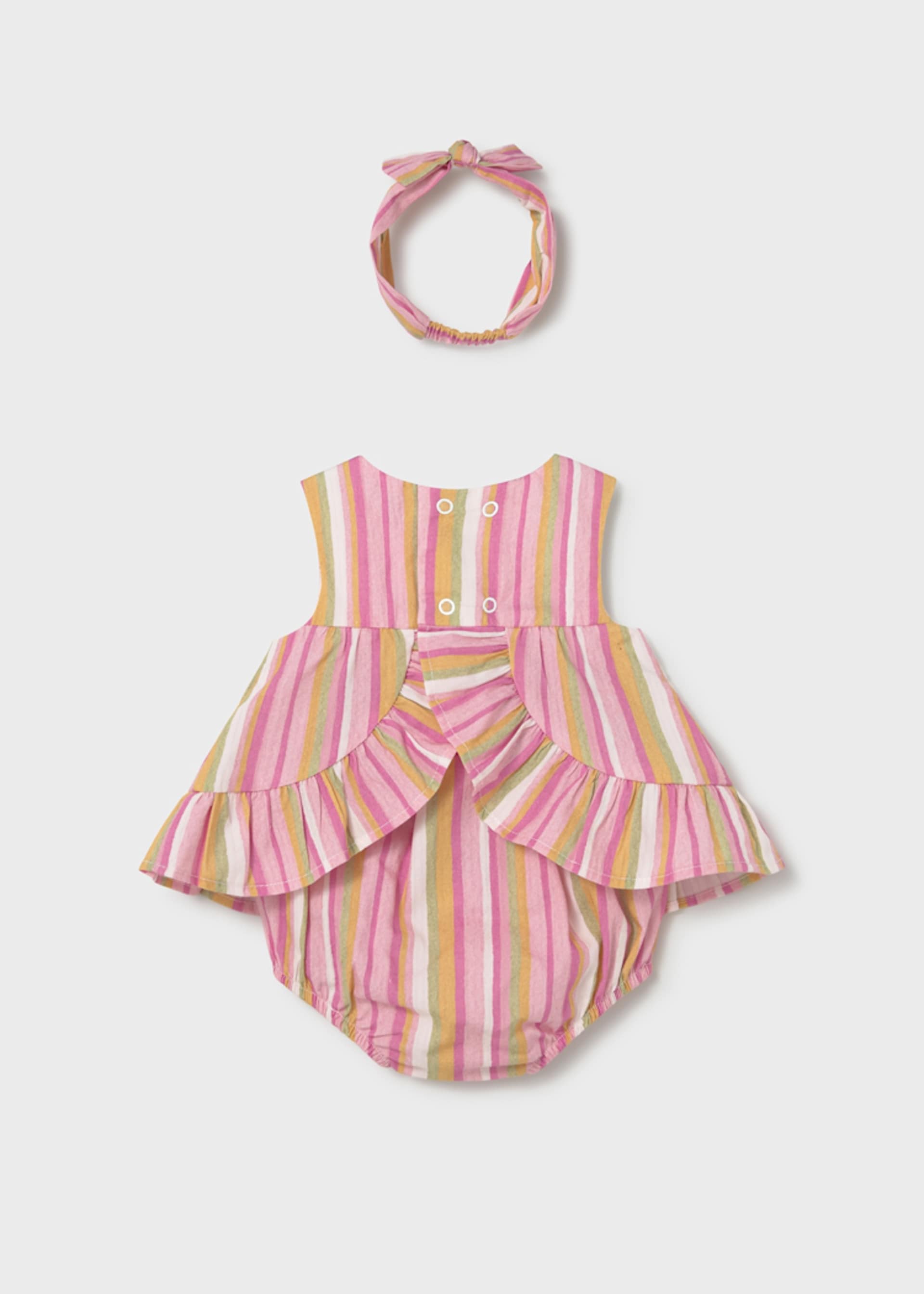 Conjunto 3 peças com faixa cabelo recém nascida