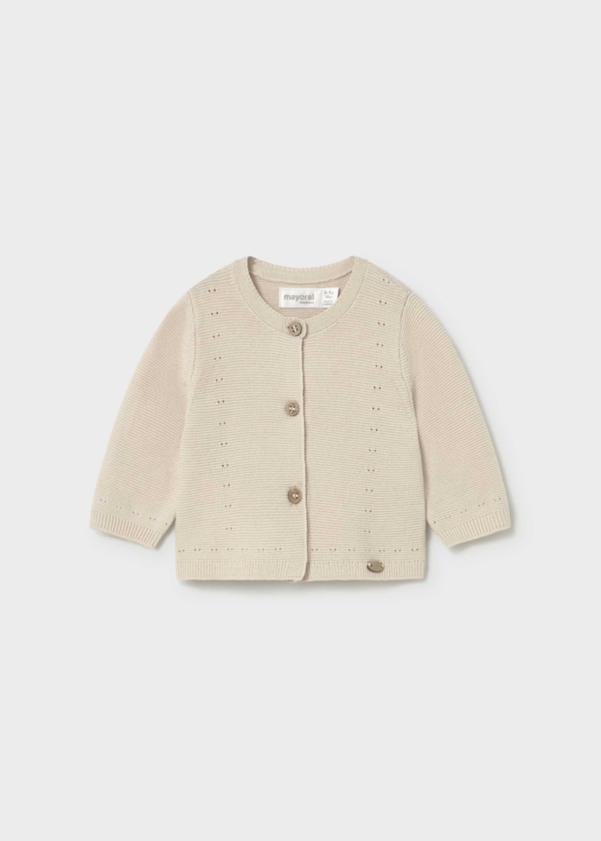 Torera tricot botones recién nacida