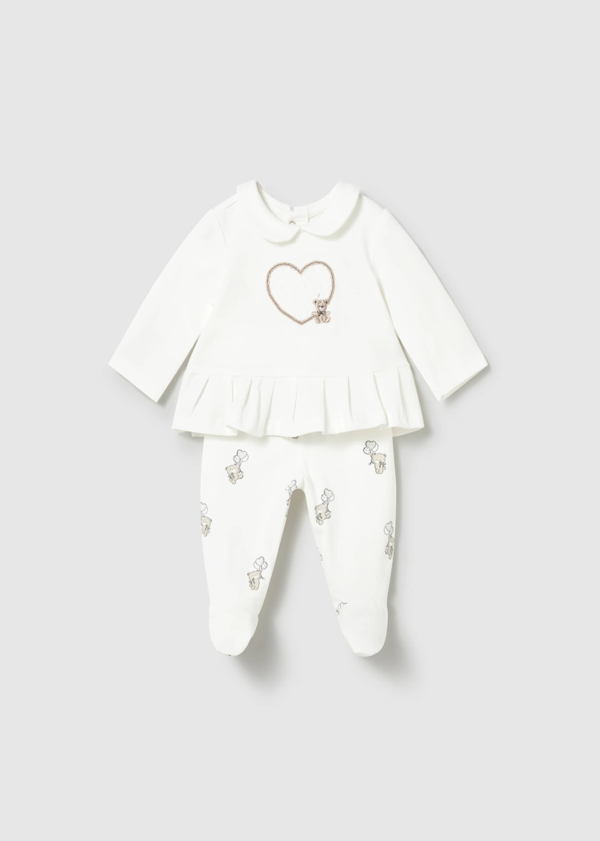 Newborn Girl Pants and T-shirt Set