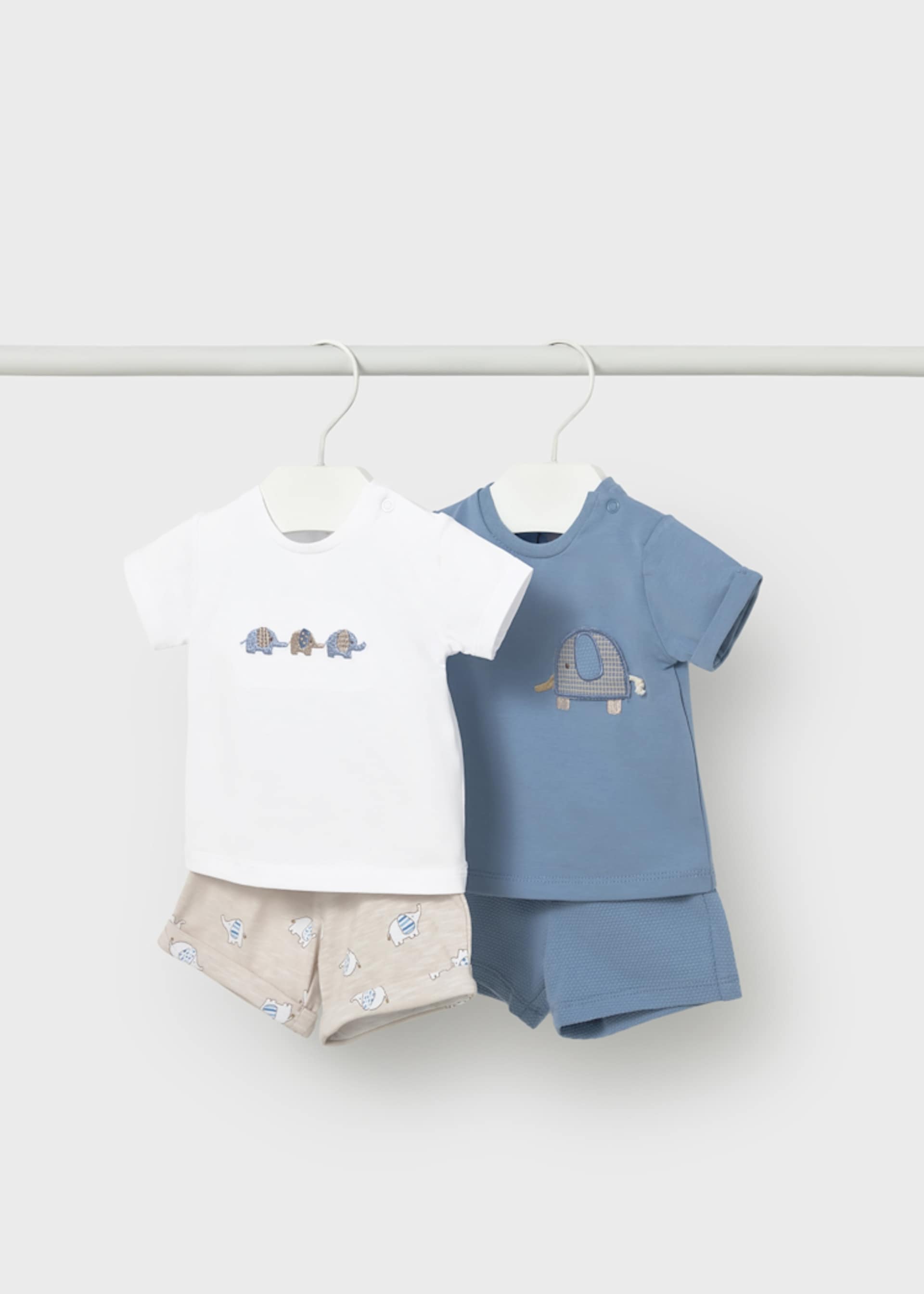 Conjunto 4 peças calções recém nascido