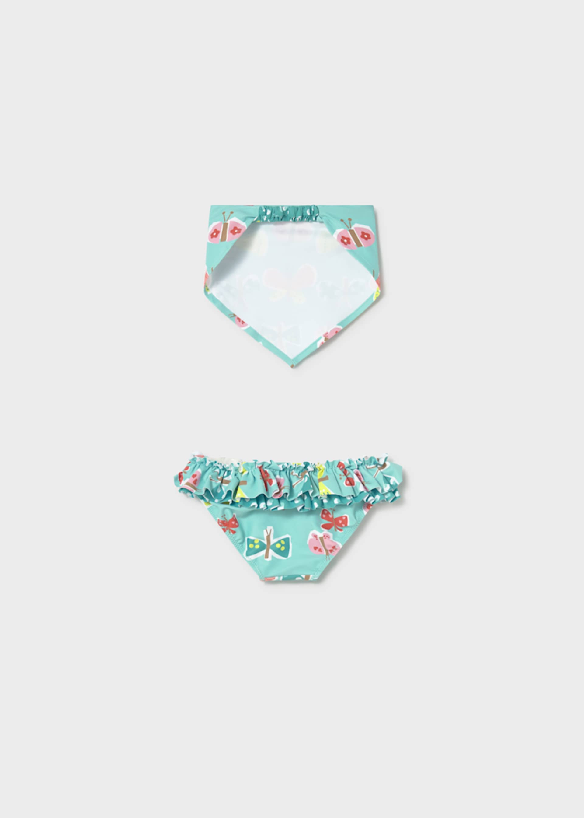 Costum de baie tip slip cu esarfa bebe