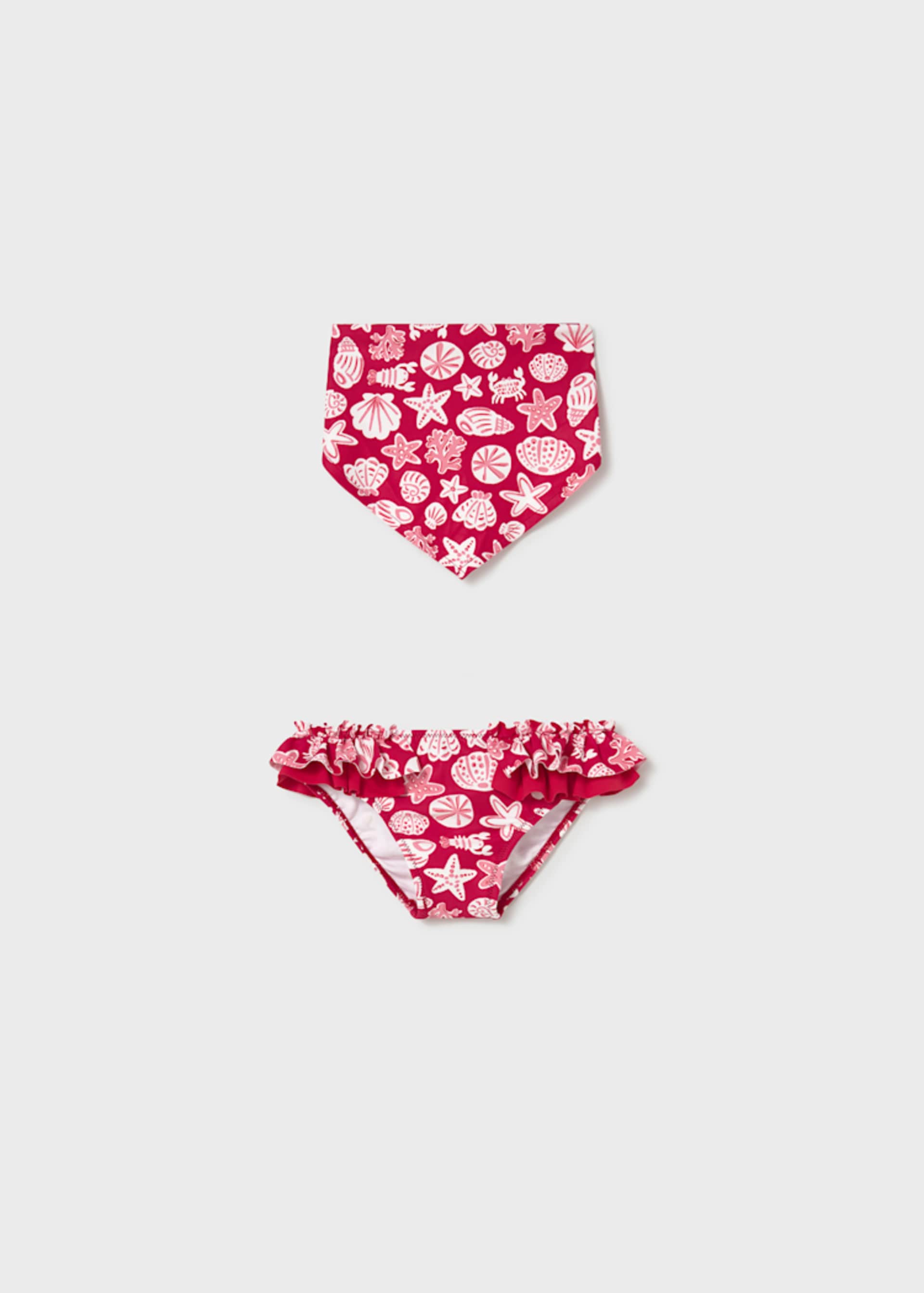 Traje de baño con pañuelo estampado bebé