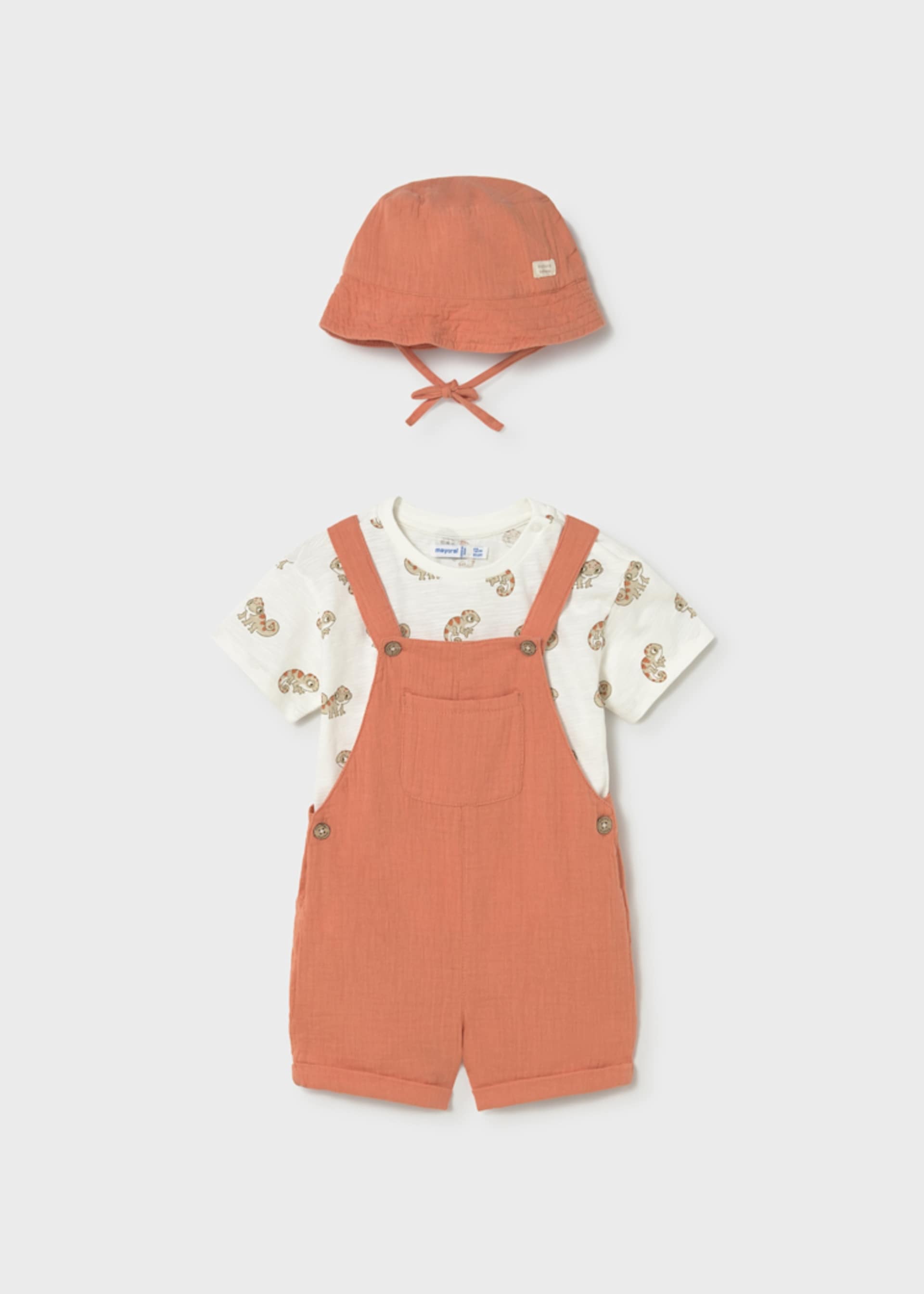 Ensemble 3 pièces salopette bébé