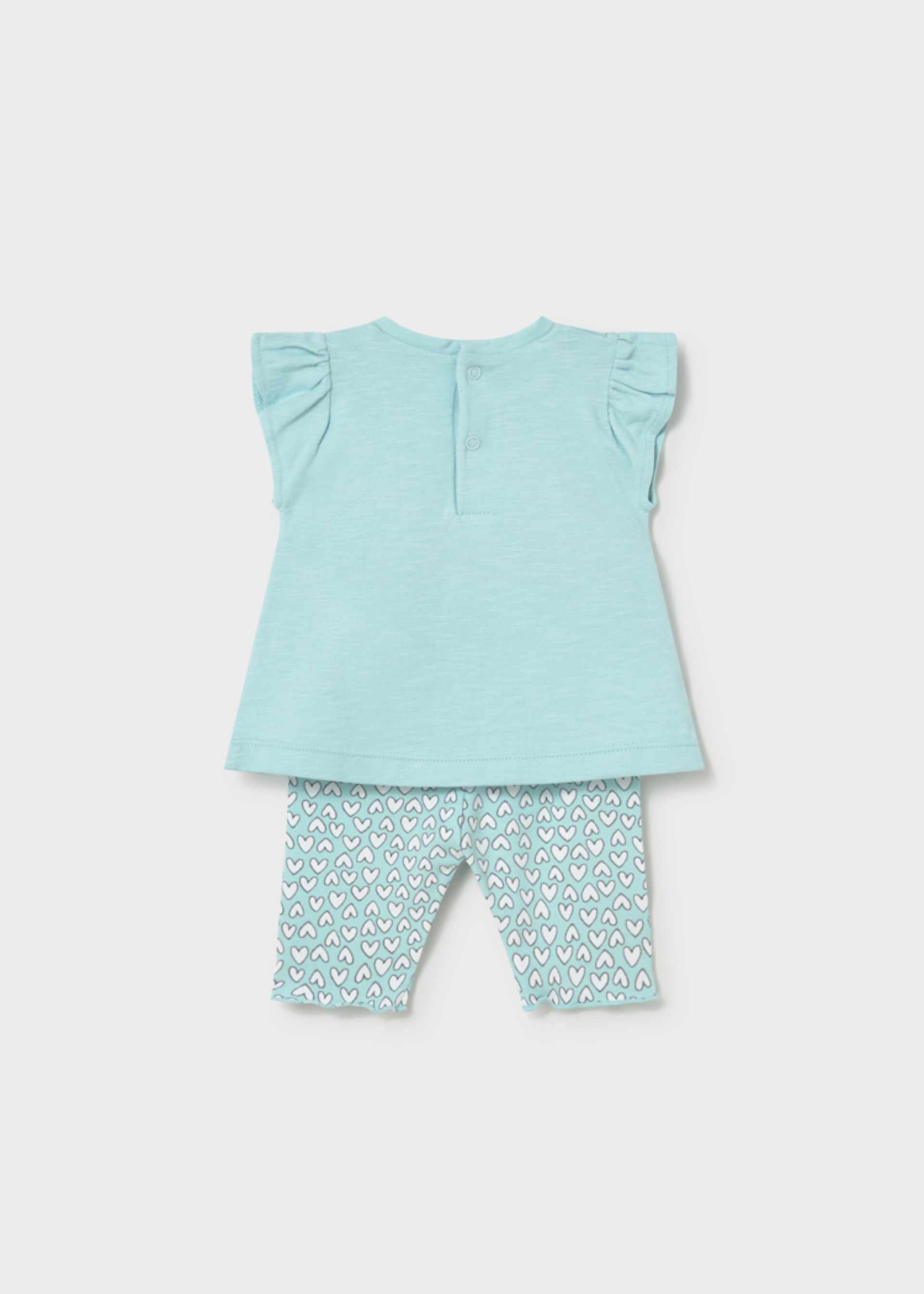 Conjunto legging estampado y camiseta recién nacida Conjunto legging estampado y camiseta recién nacida