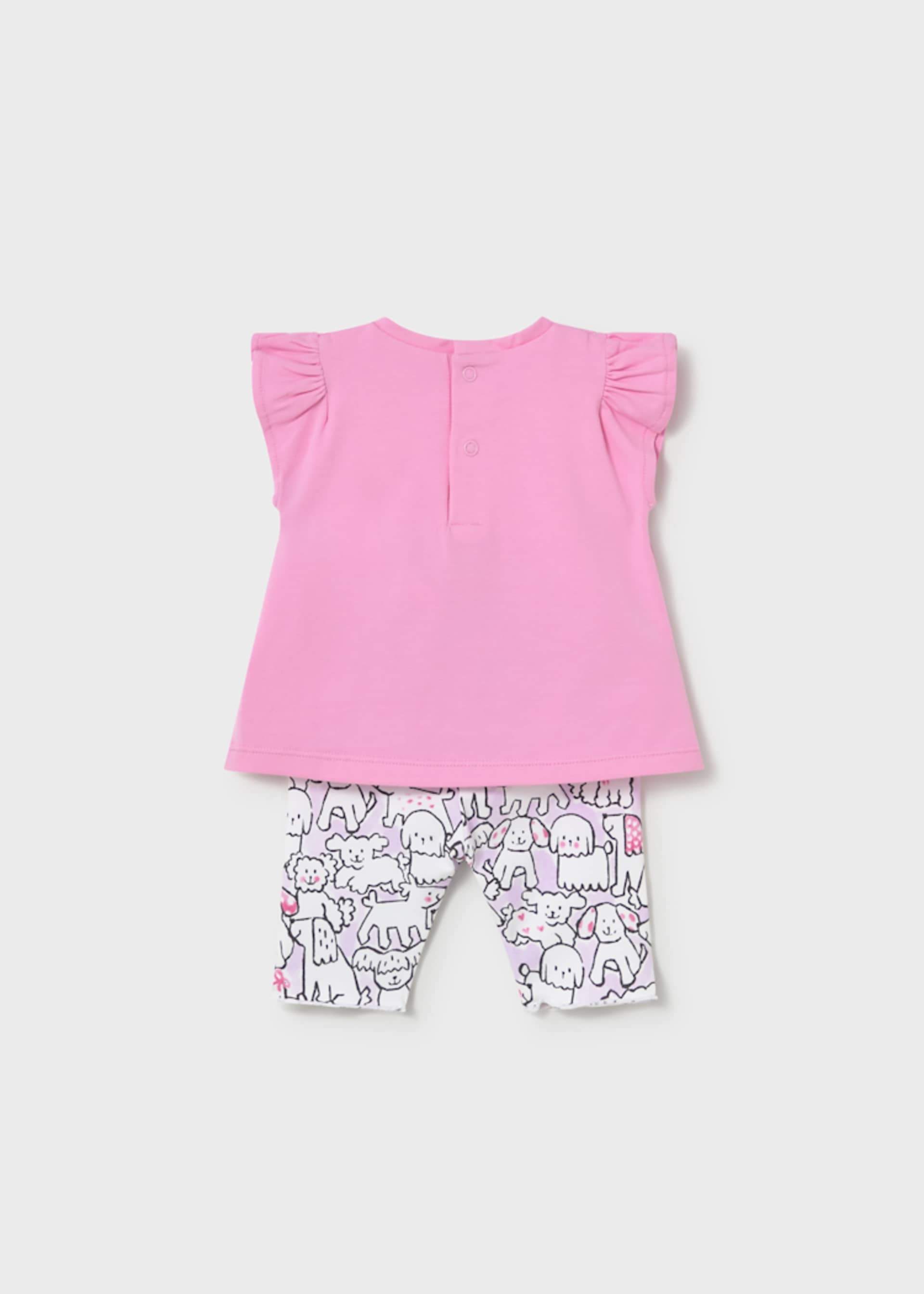 Newborn Girl Printed Leggings with T-shirt Set