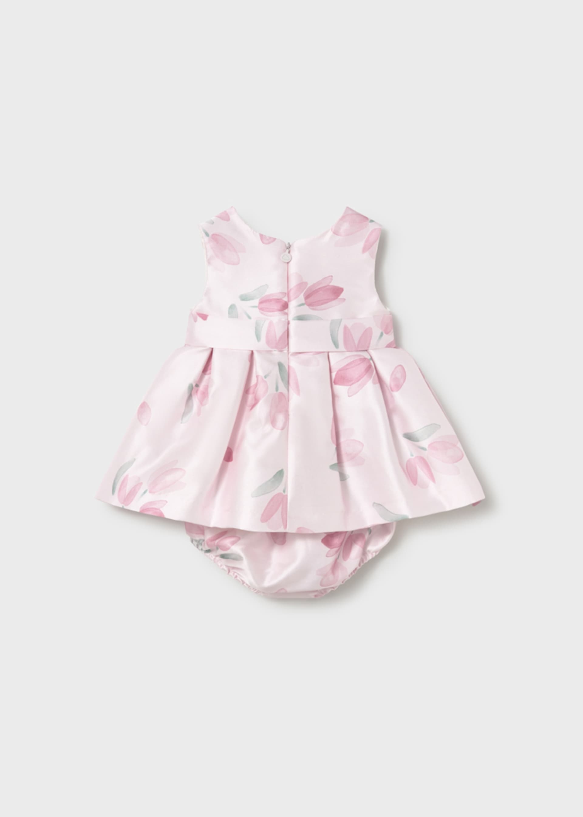 Robe à fleurs avec bloomer cérémonie nouveau-né