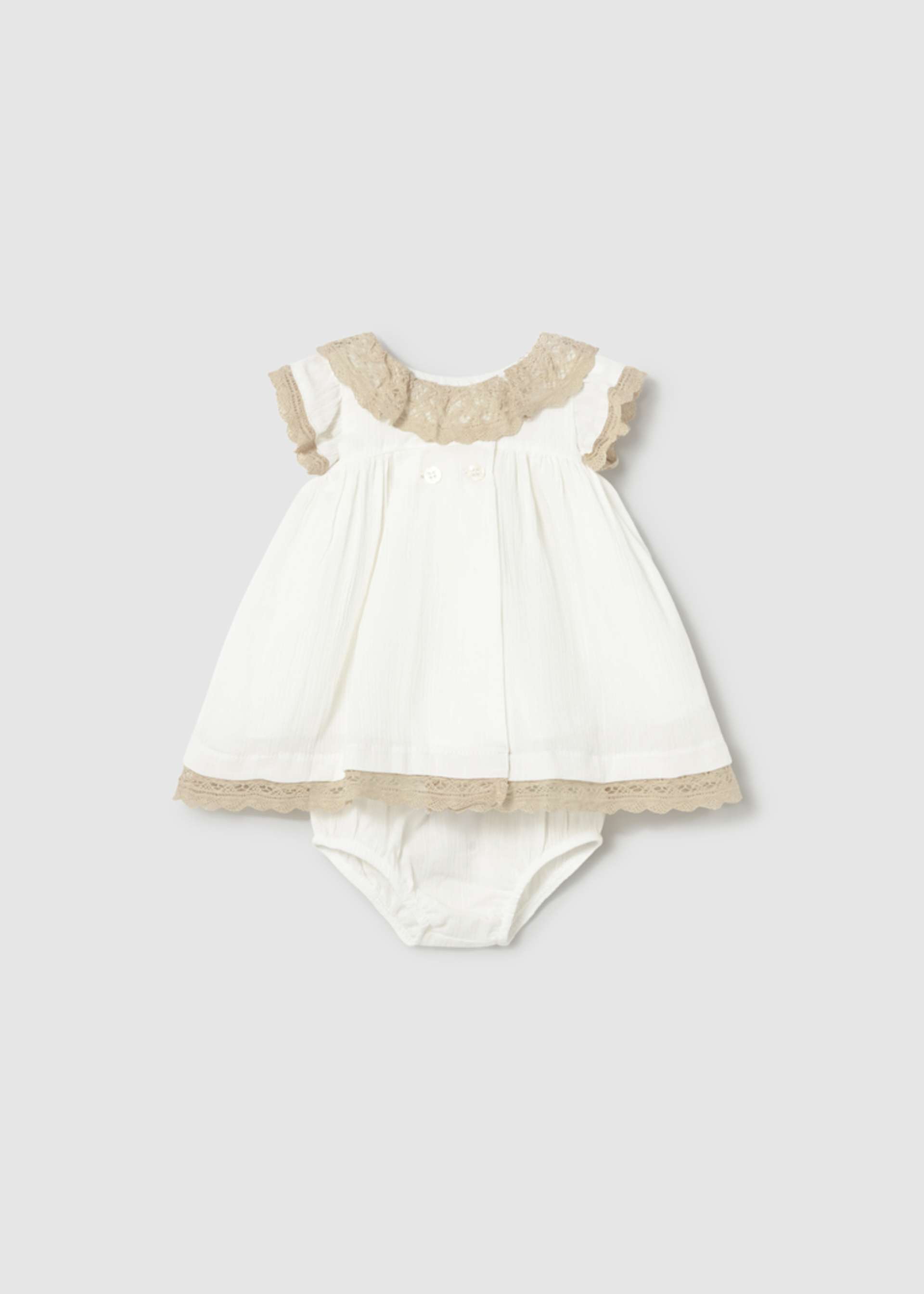 Ceremony dress newborn with nappy cover