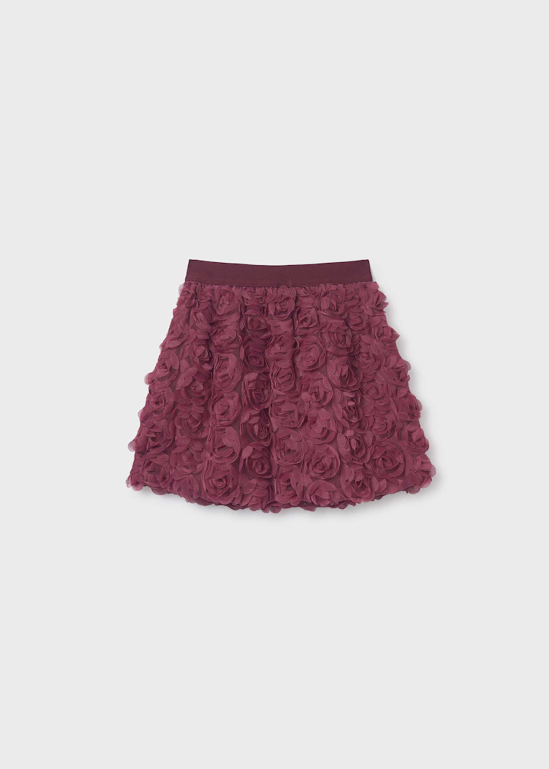 Jupe en tulle fleurs fille
