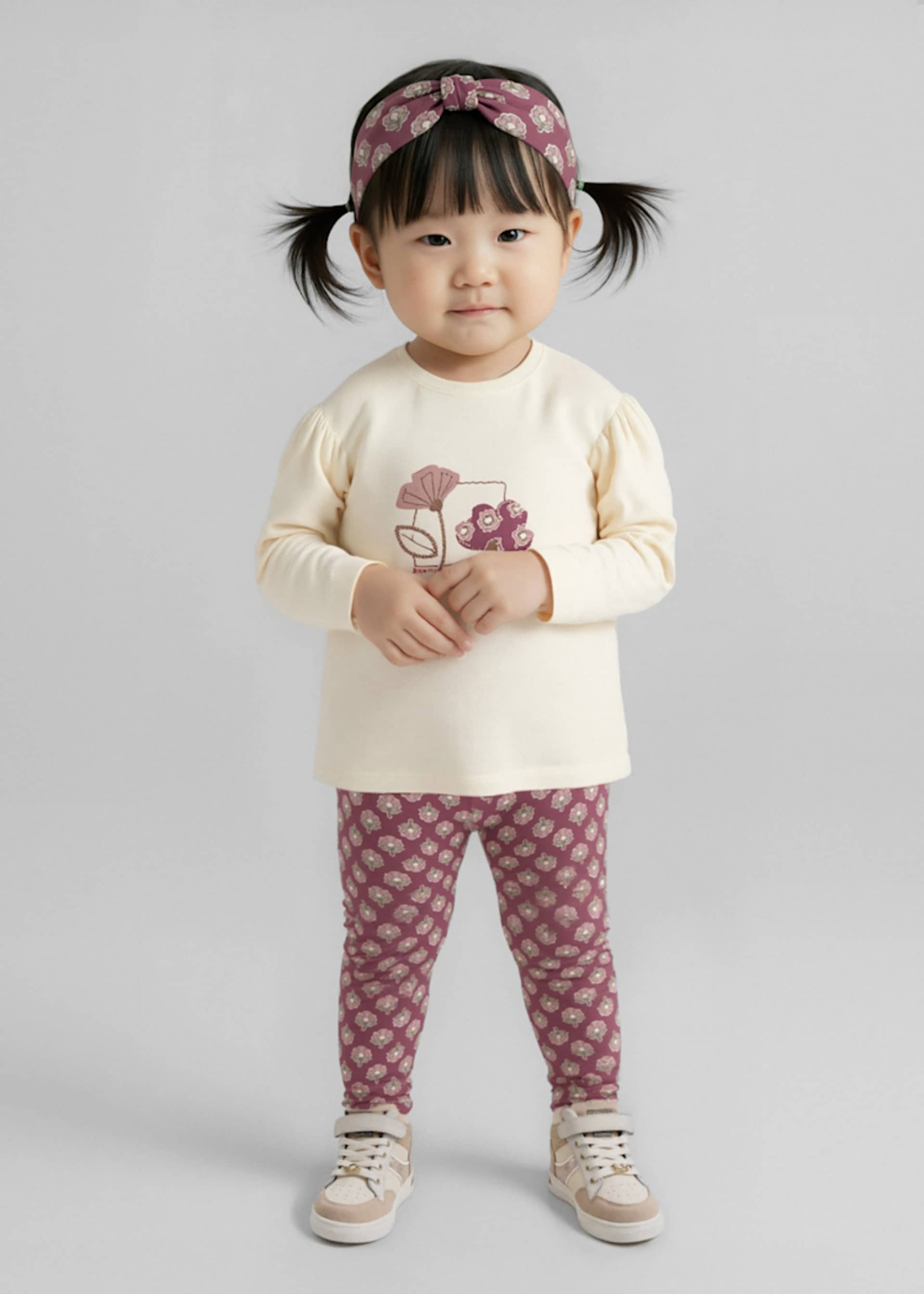 Baby legging set with headband