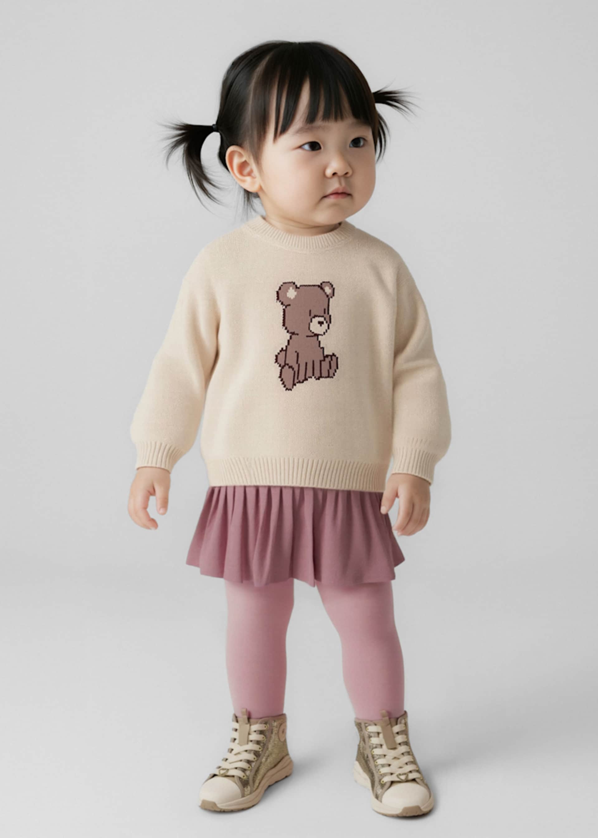 Ensemble jupe et pull bébé