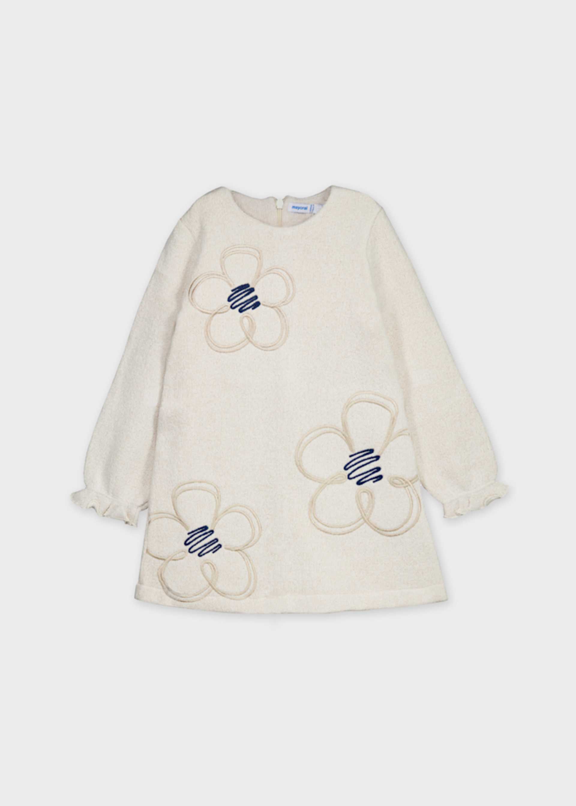 Vestito felpa ricamato bambina Vestito felpa ricamato bambina