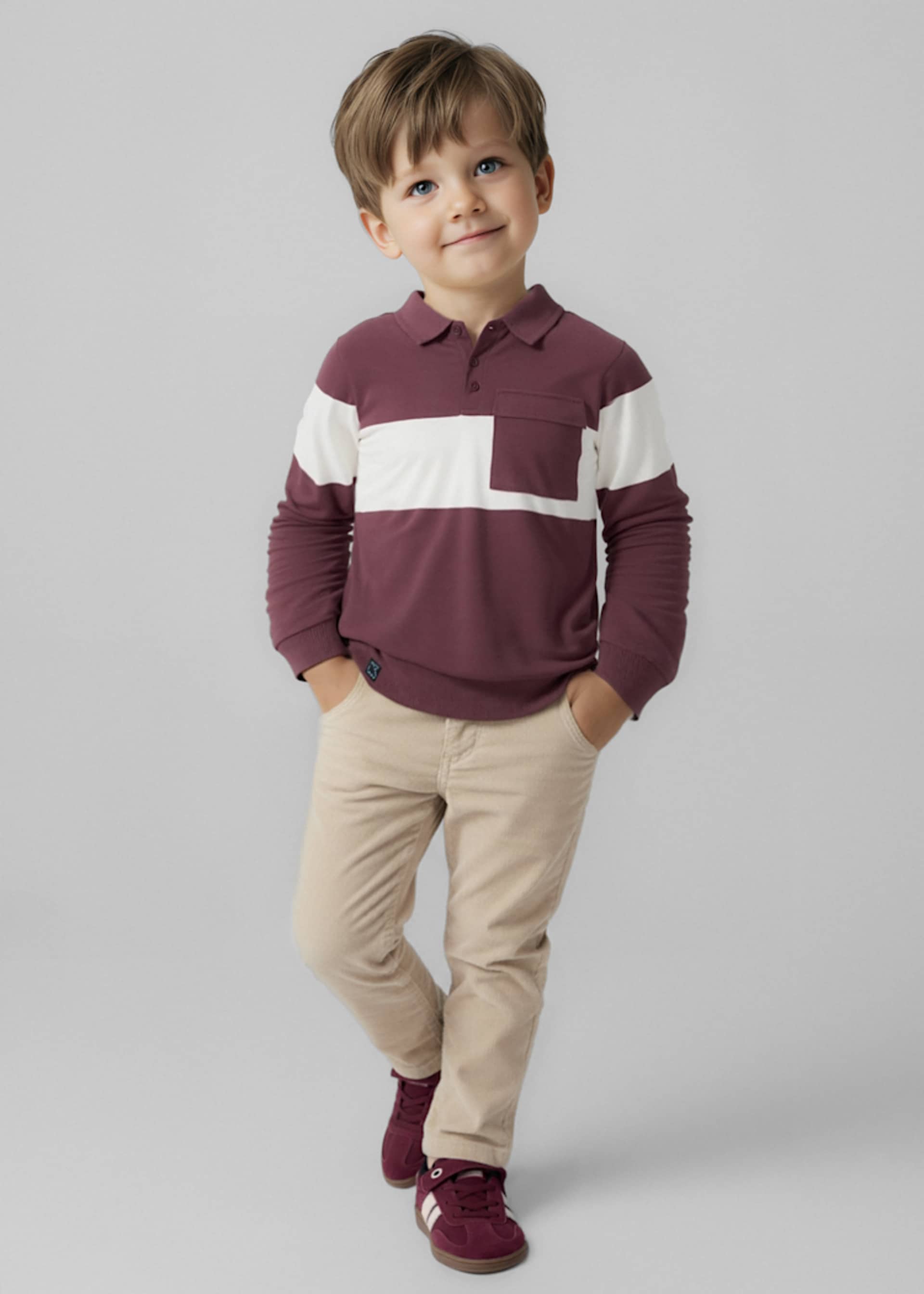 Pantalón pana básico niño