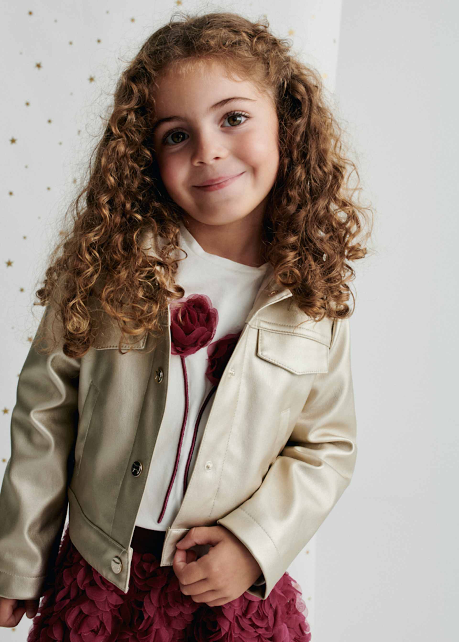 Cazadora polipiel niña