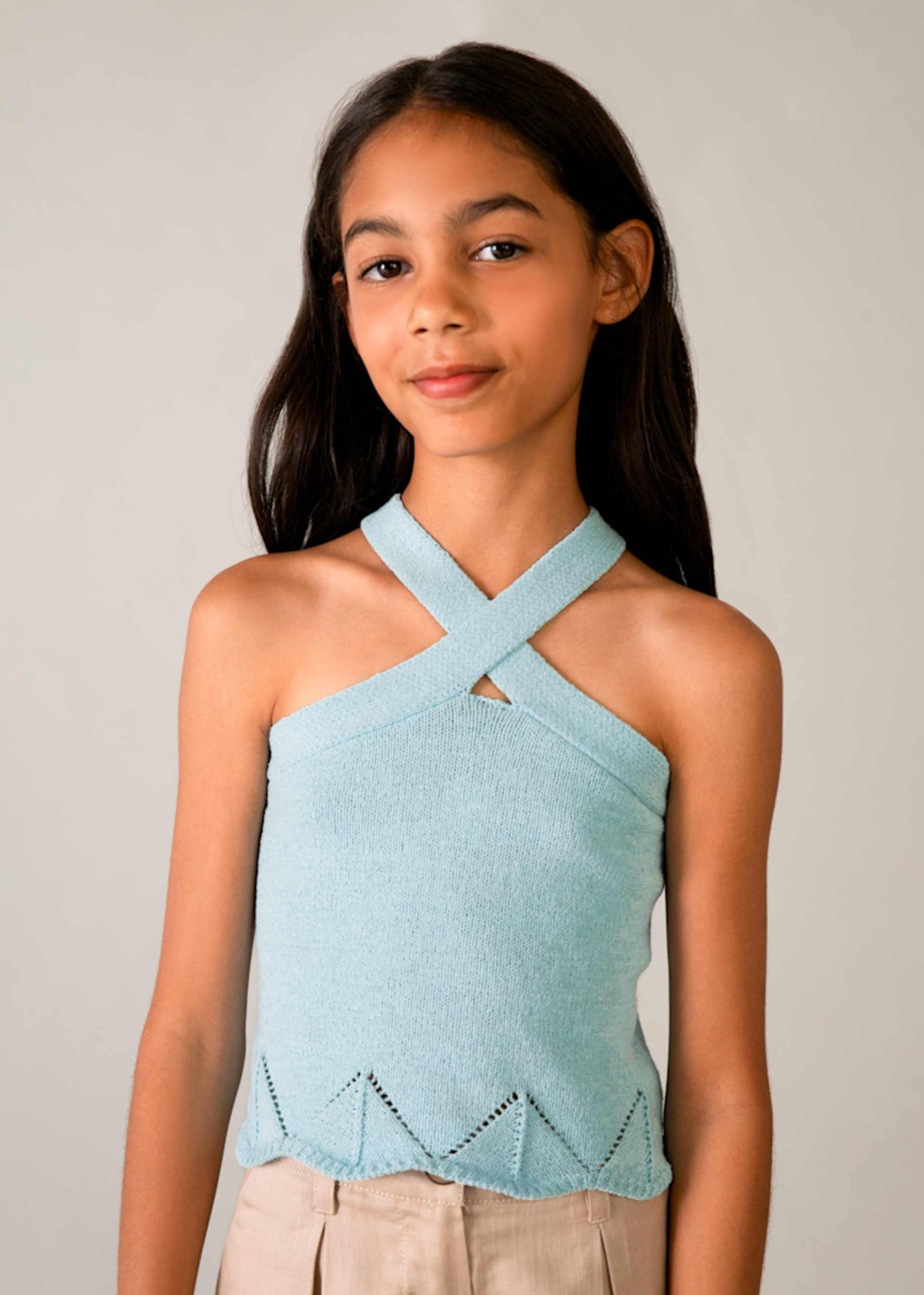 Top cuello halter chica