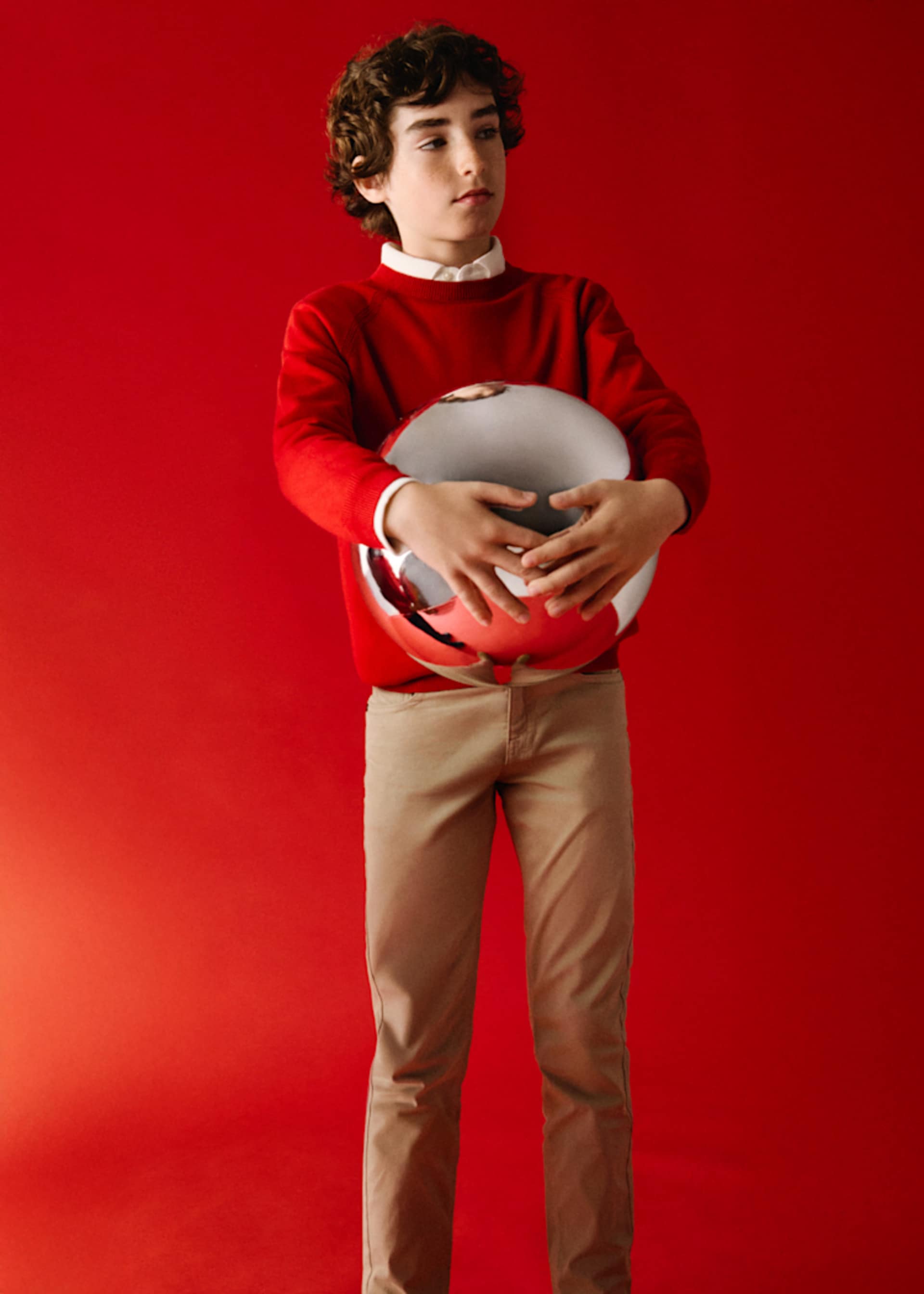 Boys Basic Fitted Trousers